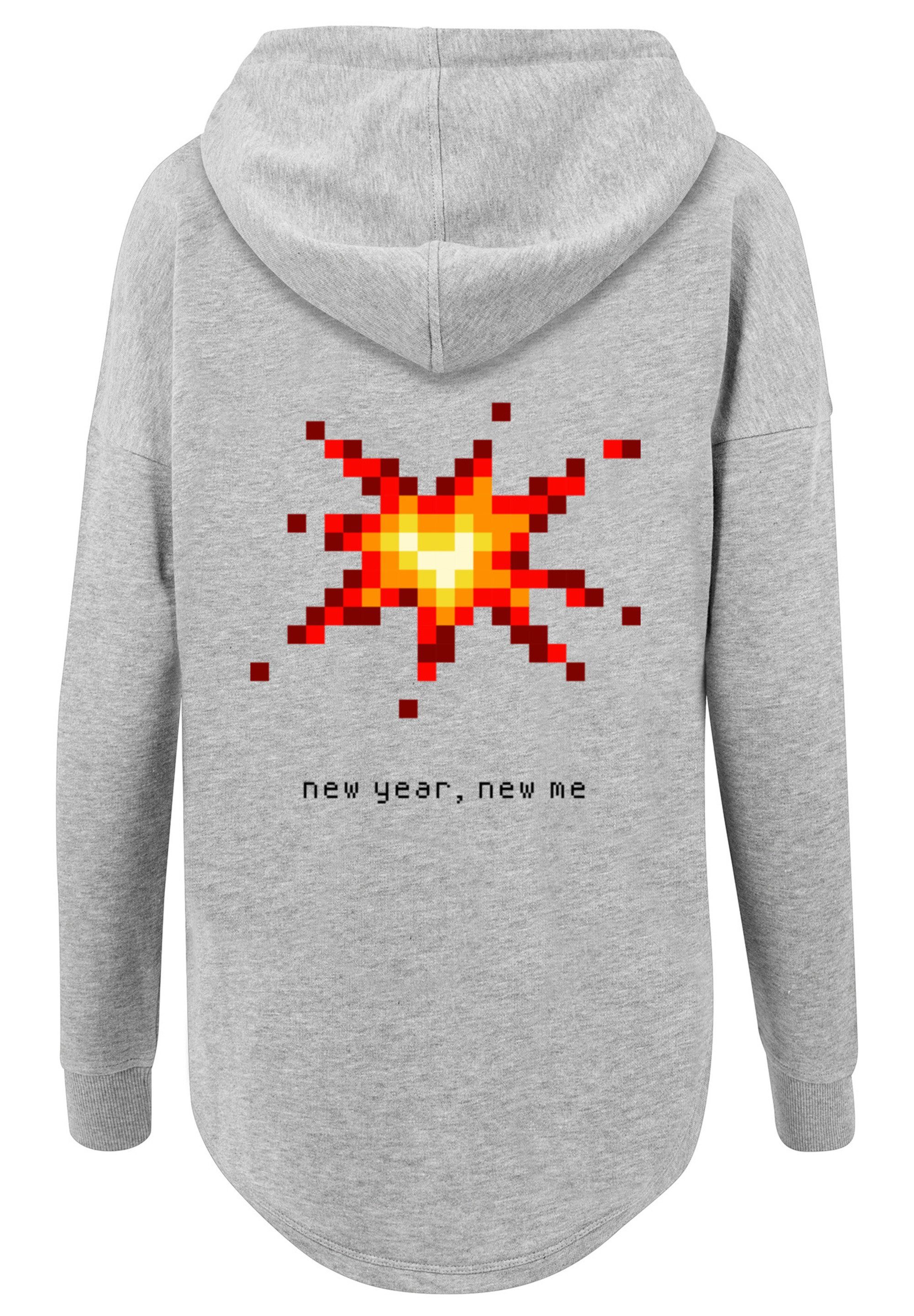 People Party F4NT4STIC Kapuzenpullover grey SIlvester Happy Only Print