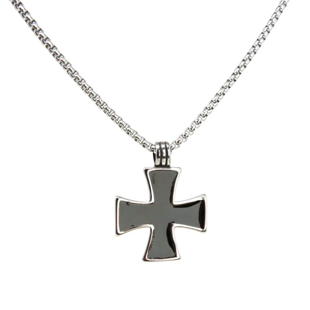 DALMARO Kette mit Anhänger Halskette Edelstahlkette 316L EISERNE KREUZ, Her günstig online kaufen