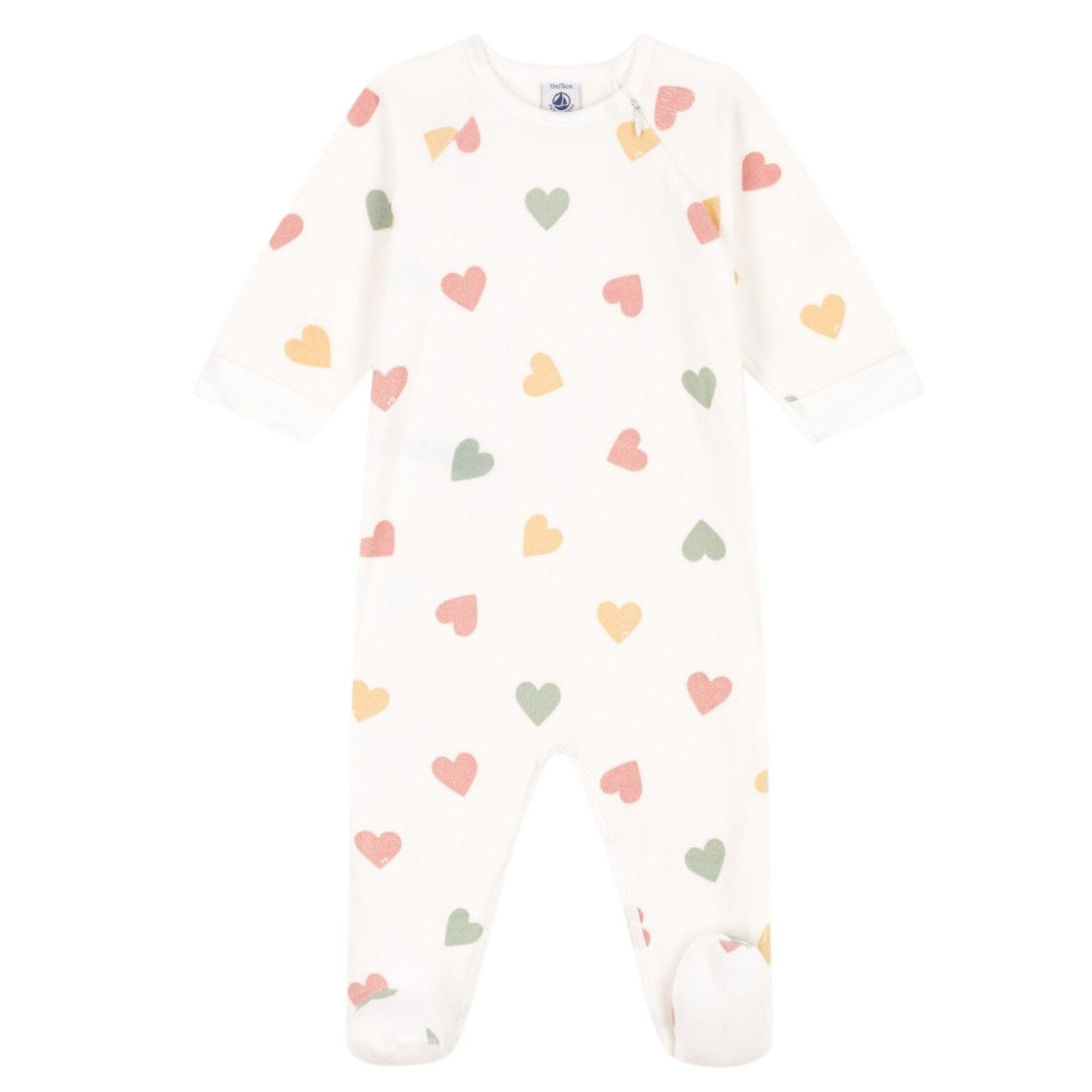 Petit Bateau Ползунки Petit Bateau Baby-Strampler Nicki mit Herzen aus Baumwolle