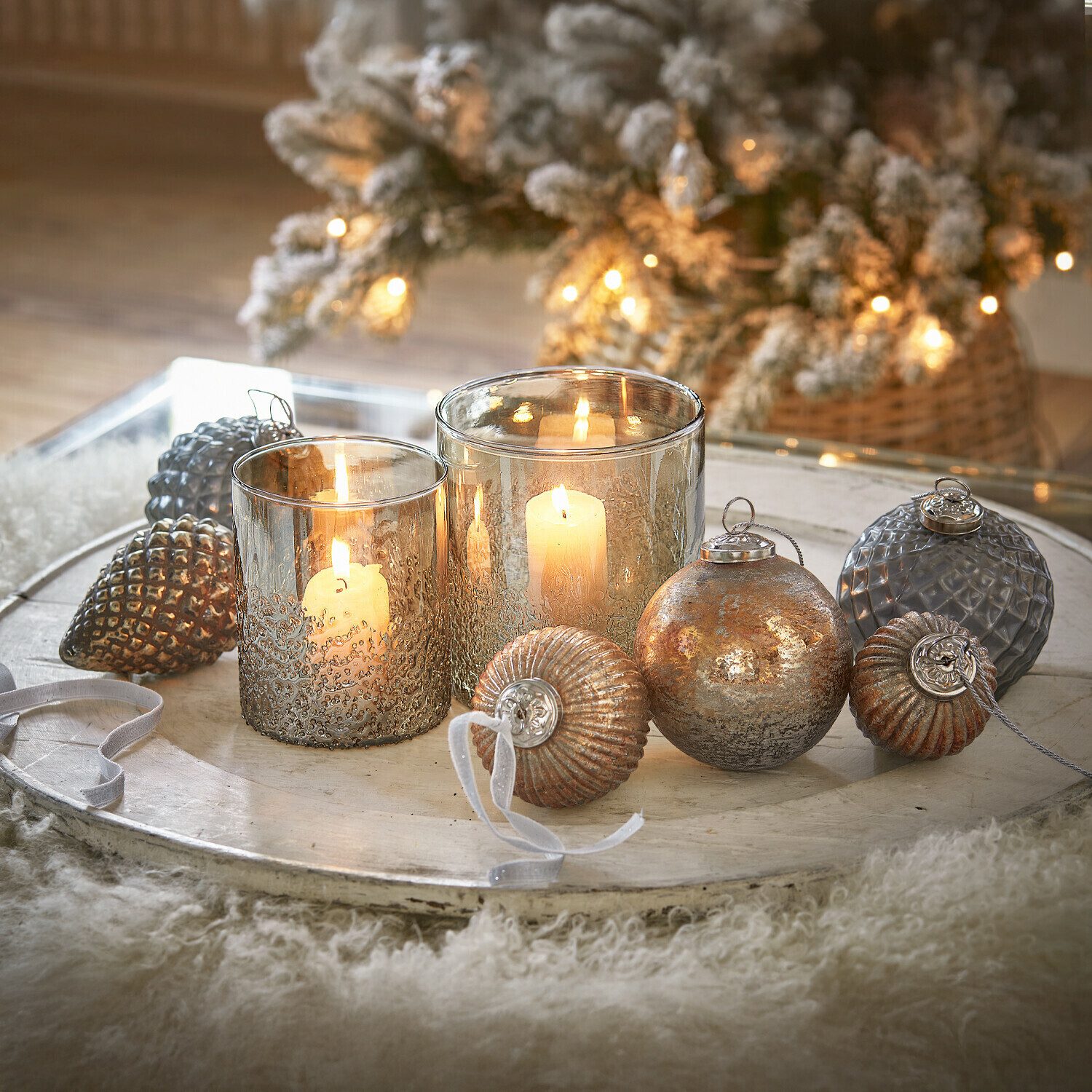 Mirabeau Christbaumschmuck Weihnachtsschmuck 6er Set Layounne, Weihnachtsanhänger