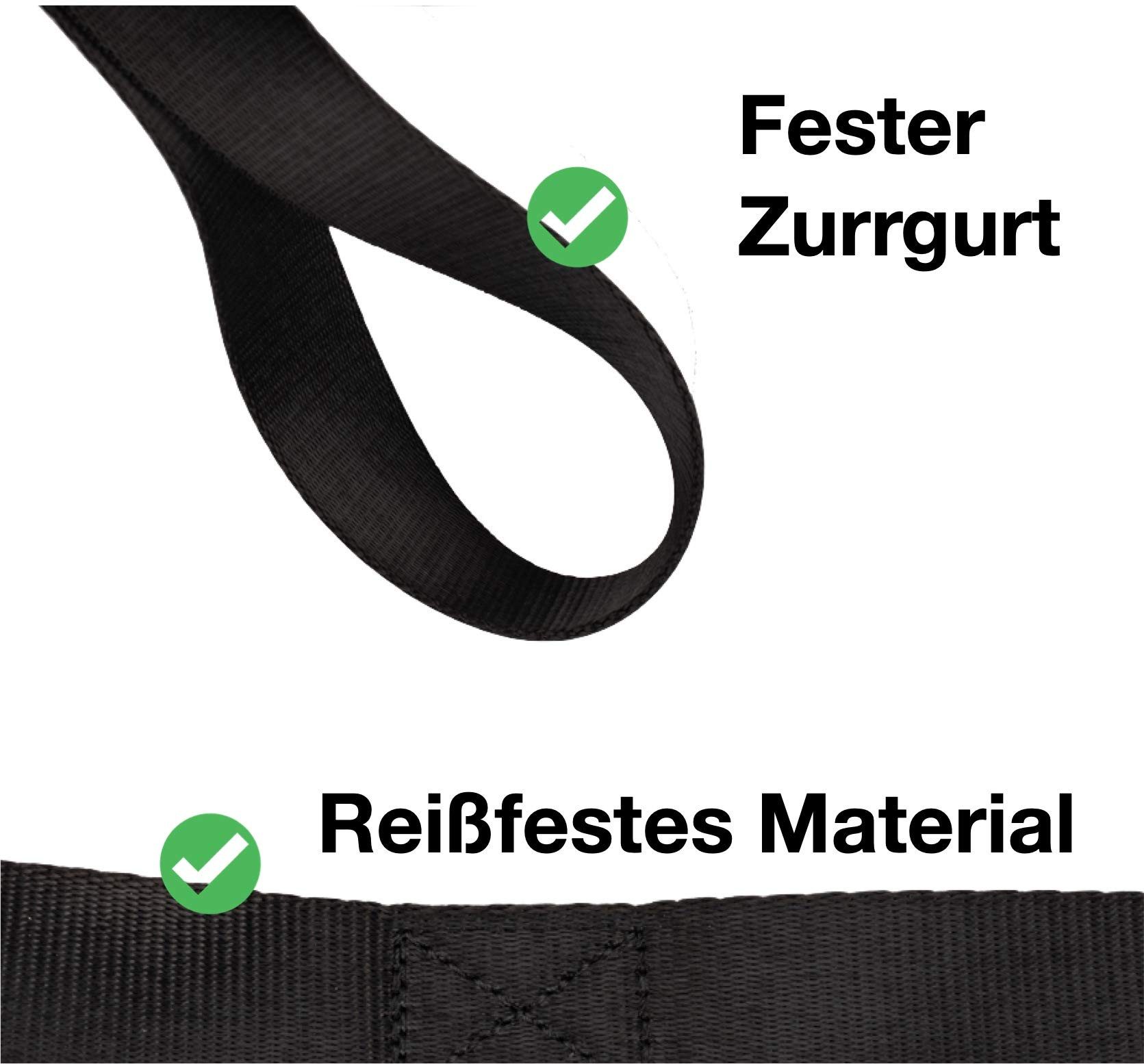 toolmate® Spanngurt 5X Zurrschlaufen - Schlaufen 30 cm Dopelschlaufen Ladungssicherung (Packung, 5-St., 5x Zurrschlaufen) fester Halt / reißfest