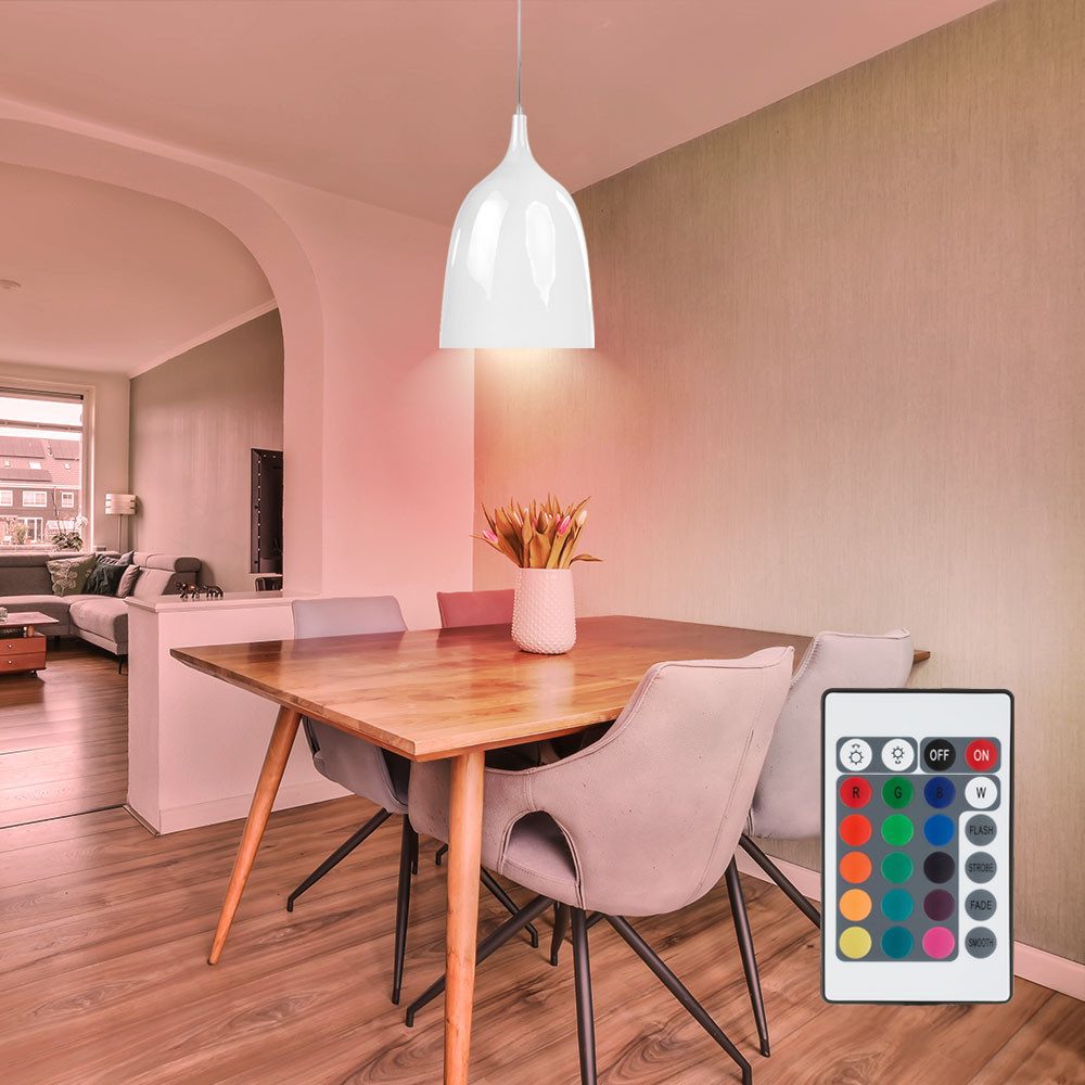 SPOT Light LED Pendelleuchte, Leuchtmittel inklusive, Warmweiß, Farbwechsel, Pendel Beleuchtung Fernbedienung Wohn Zimmer Hänge Lampe