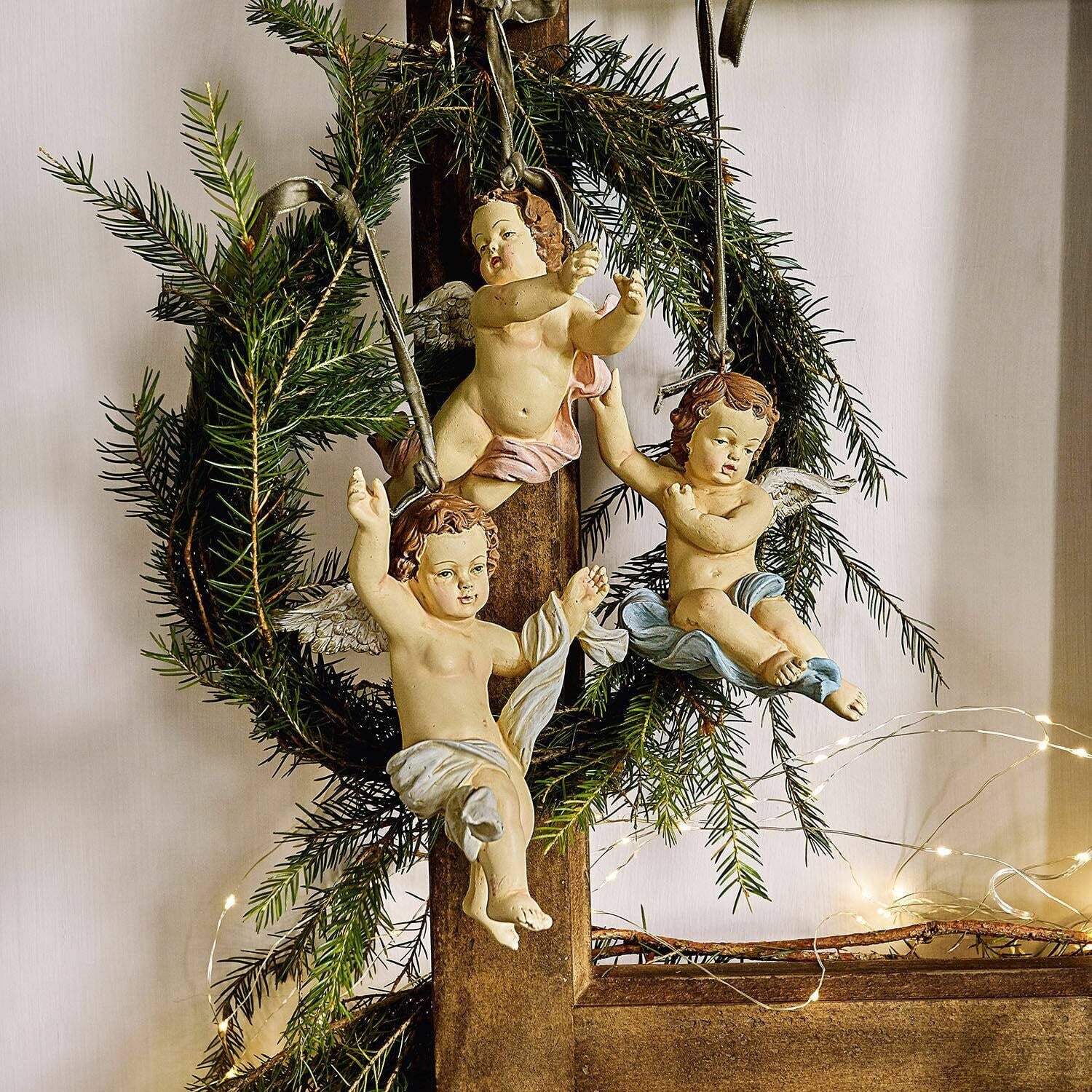 Mirabeau Weihnachtsfigur Anhänger 3er Set Jade günstig online kaufen