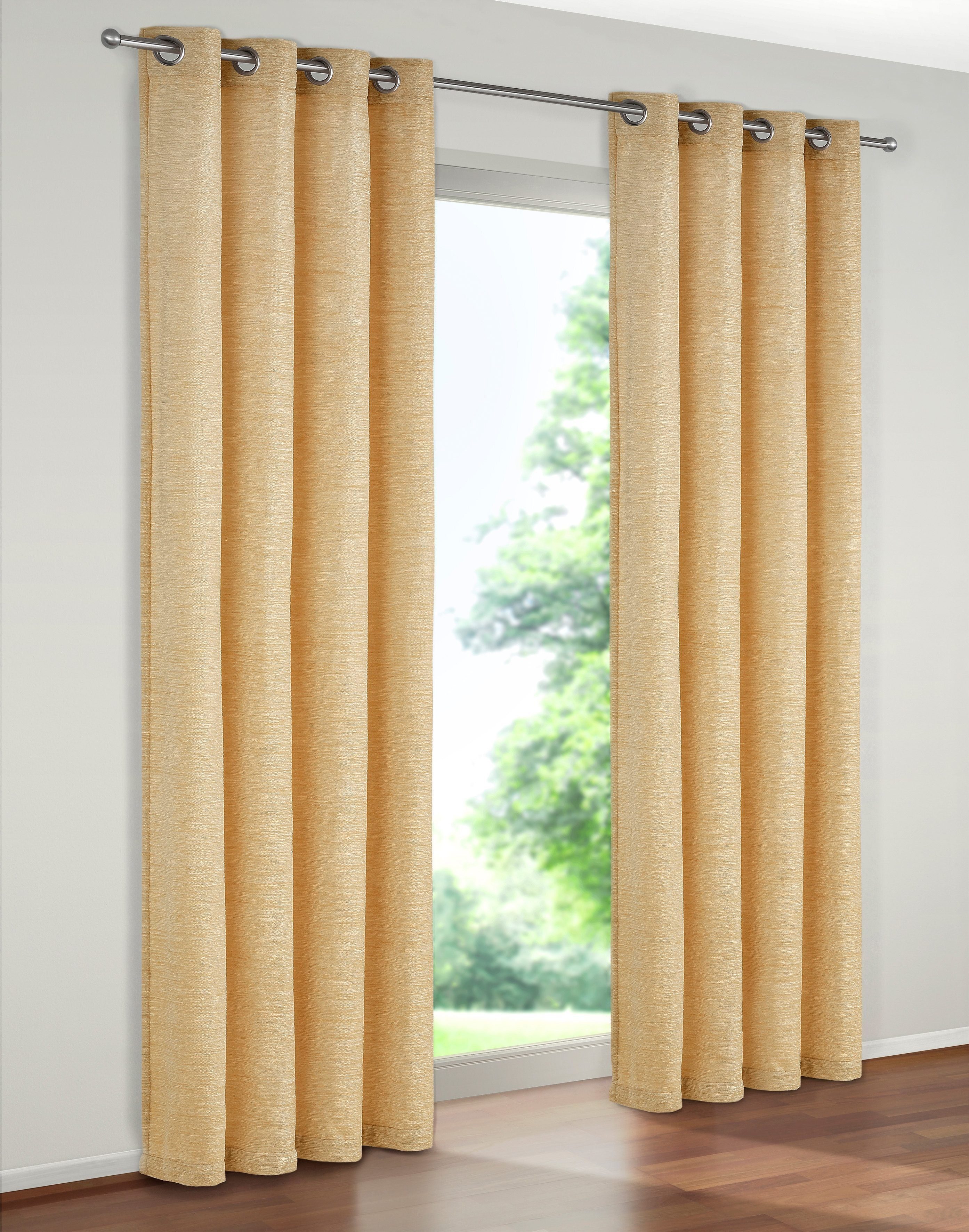 Vorhang Holmsund 288g/qm, Wirth, Ösen (1 St), blickdicht, Chenille beige