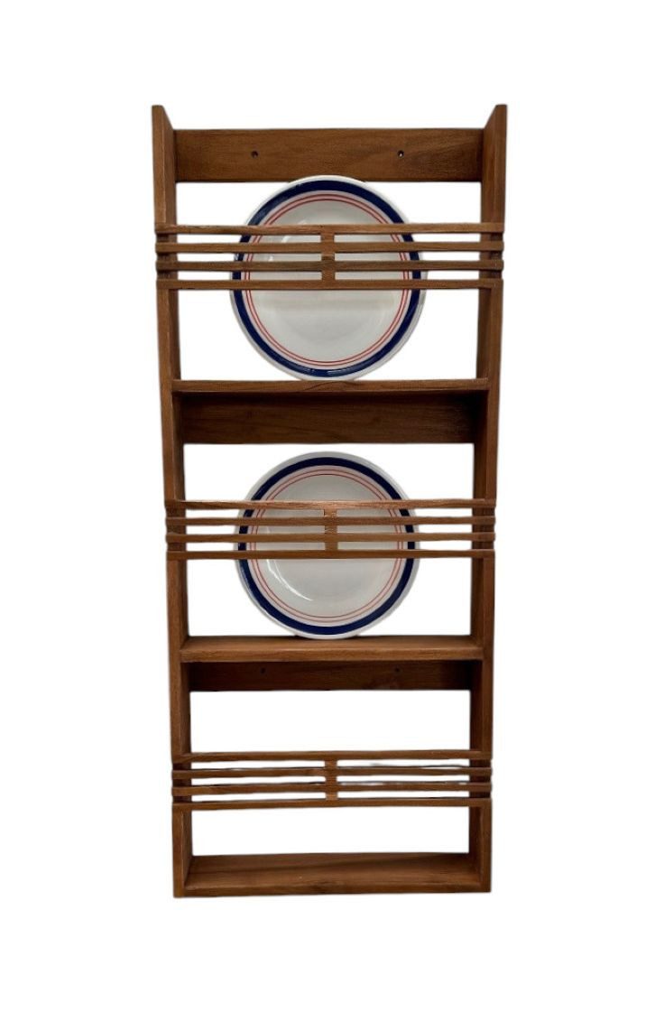 Main Möbel Hängeregal Wandregal 41x96cm "Linea" Teakholz massiv natur