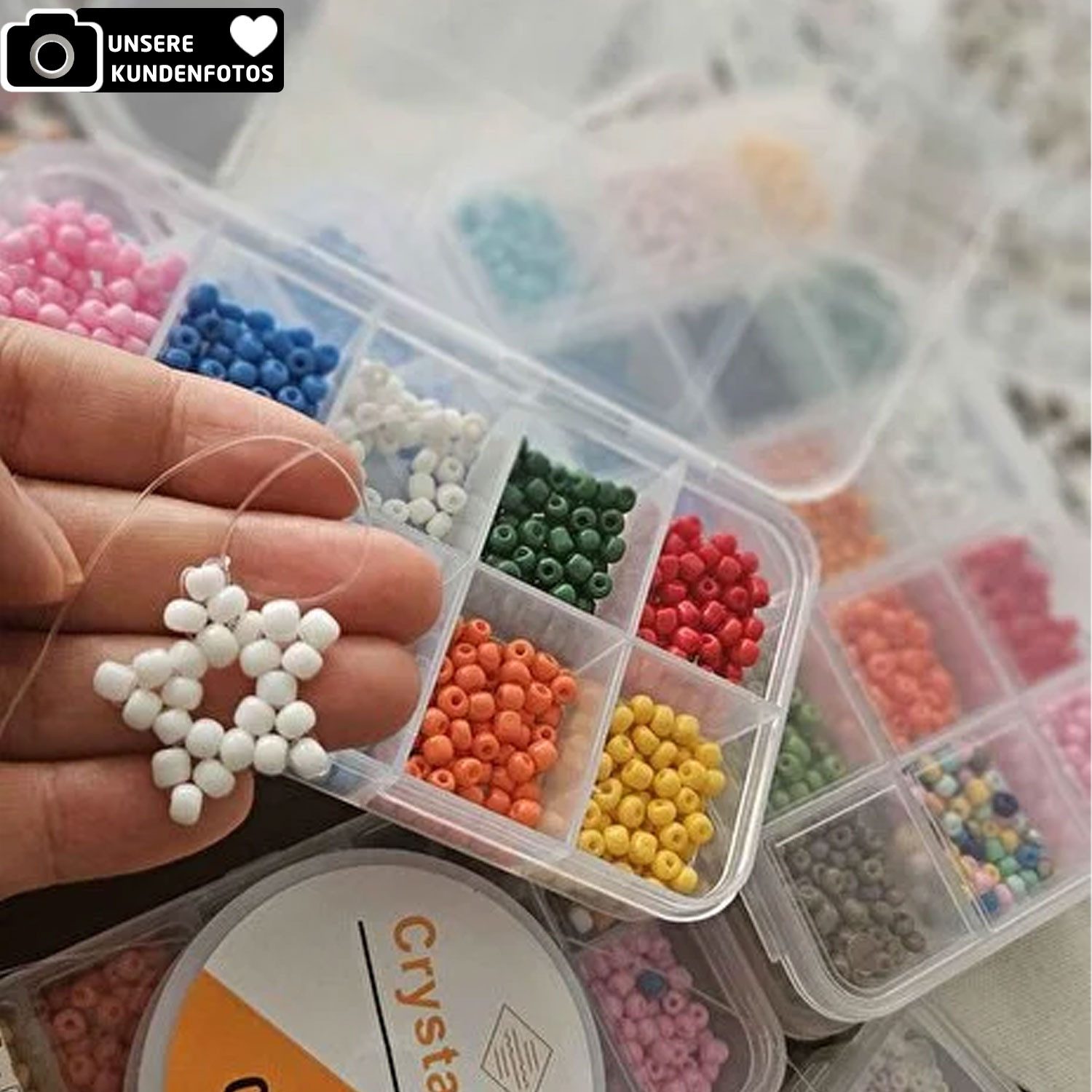 Jungengel Bastelperlen Schmuck Bastelset Perlen Armband Kette Buchstaben Würfel Sortierbox, (Bastelset, Schmuckset, Perlen-Set 3000-tlg), Schmuck Bastelset mit Perlen, Buchstaben & Boxen