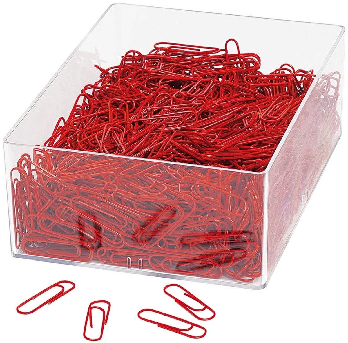 100 Bunte Büroklammern, 50 Mm – Packung Mit Verschiedenen Farben Fürs Büro & Homeoffice
