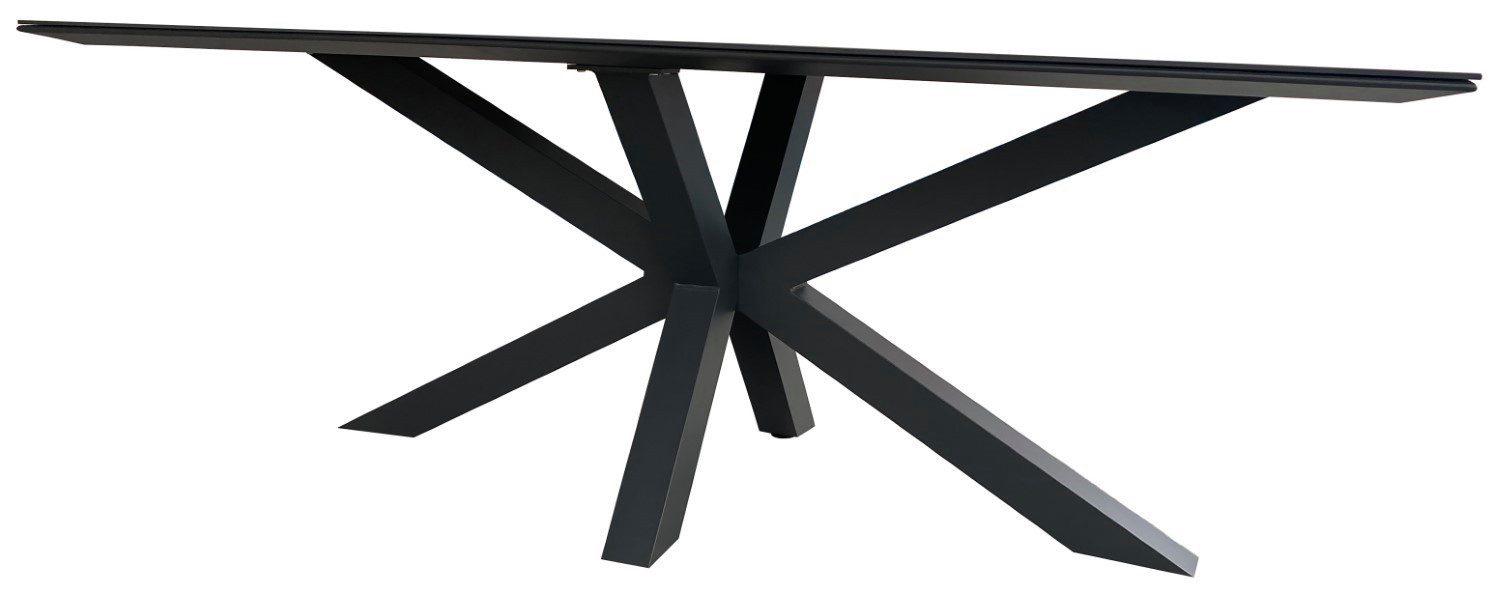 bene living Gartenlounge-Set Gartenmöbelset Tisch Malaga eckig, 6er Set Dining Relaxsessel Sevilla, (Gartenmöbelset, 7-tlg), gesinterter Stein (Keramik) - Garten, Terrasse und Balkon