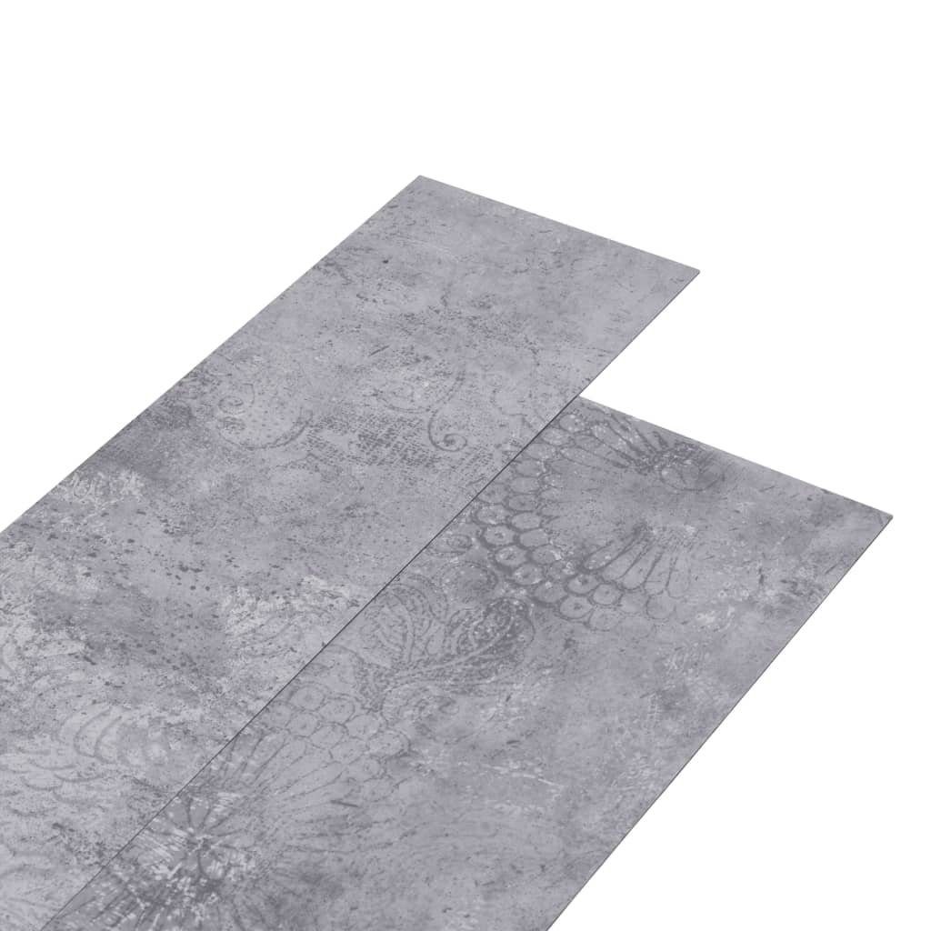 Teppichboden PVC-Fliesen 4,46 m² 3 mm Selbstklebend Zementgrau, vidaXL