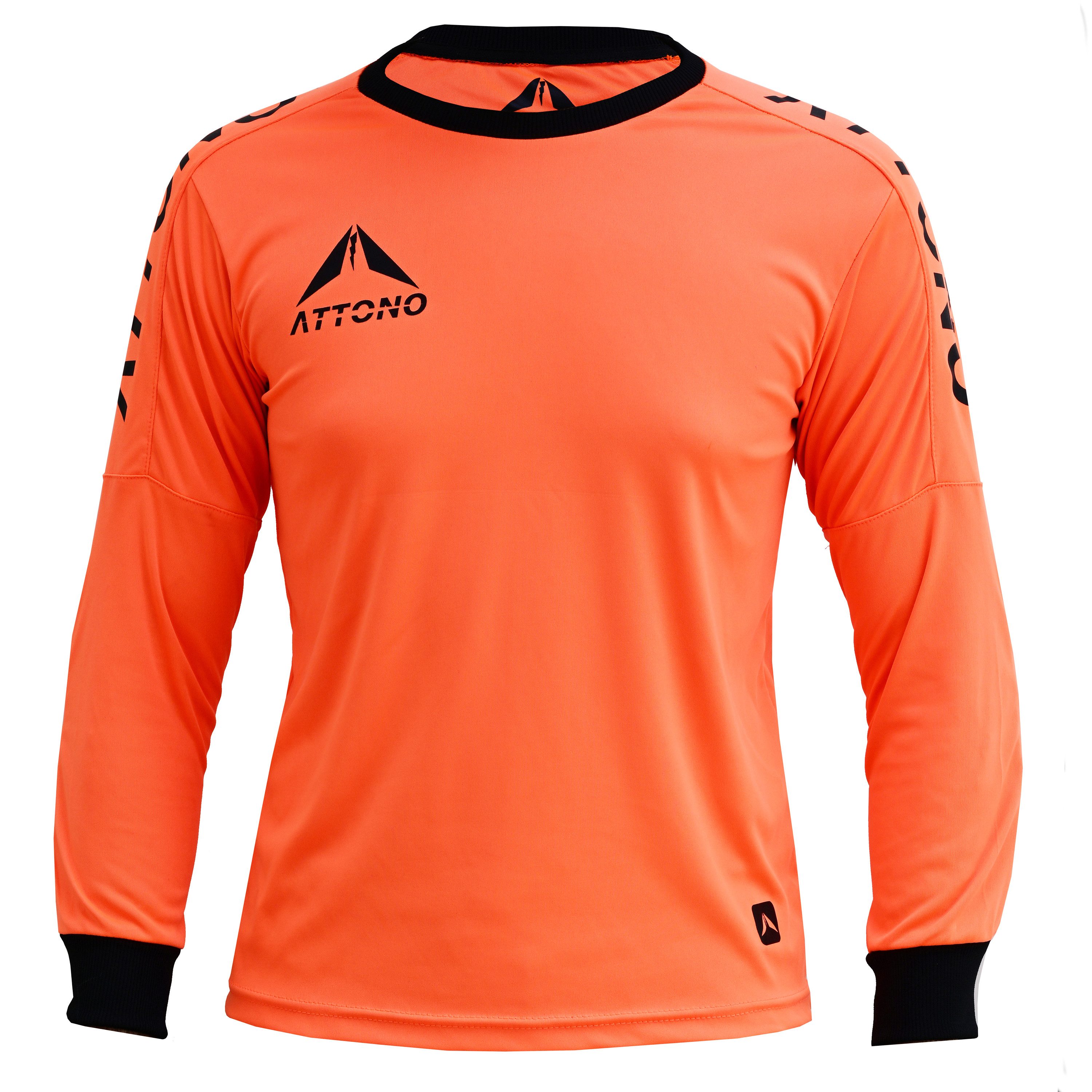 Torwarttrikot ATTONO Kinder Torwarttrikot Torwart Shirt Trikot gepolstert orange
