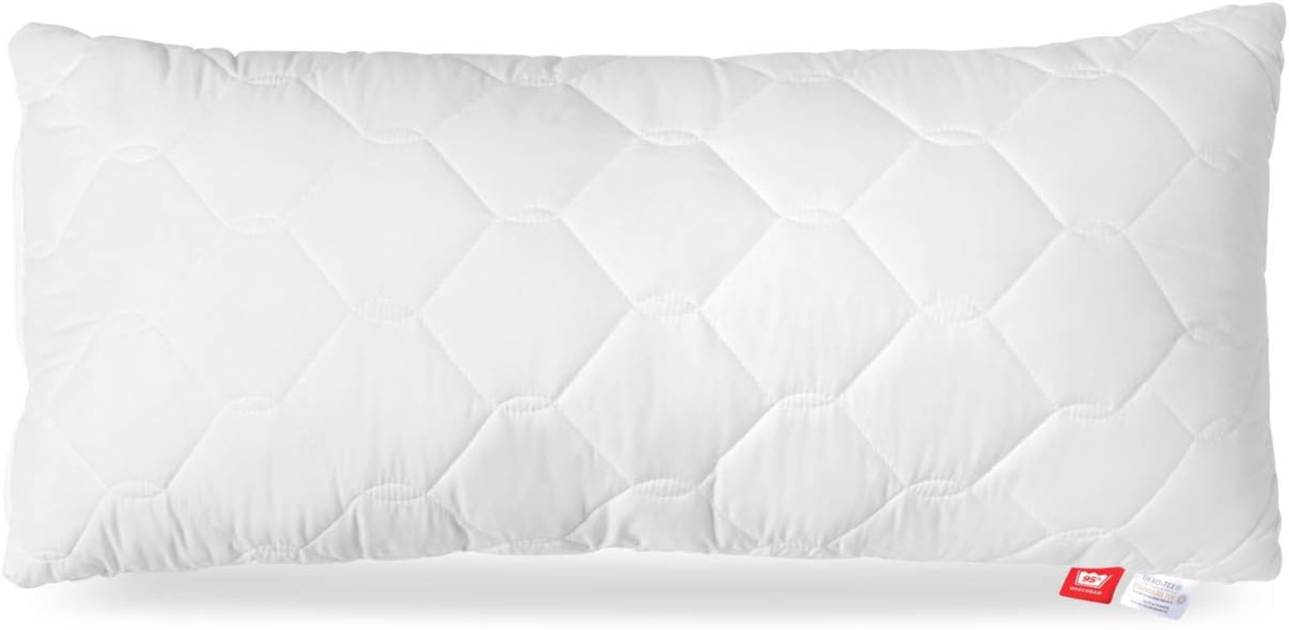Medicate Kunstfaserkopfkissen Medicate Всіrgiker Kopfkissen 40 x 80 cm, Bezug: 100% Polyester, Rückenschläfer, Bauchschläfer, Seitenschläfer