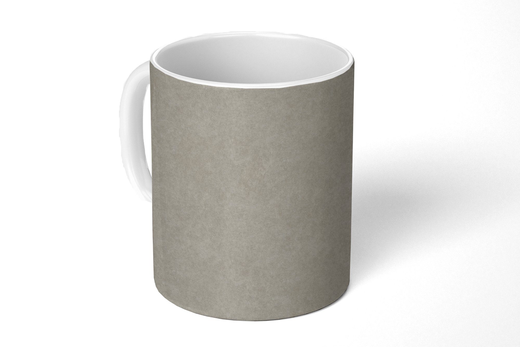 Teetasse, Kaffeetassen, Keramik, - Tasse Stein Beton - Muster, Geschenk Becher, Teetasse, MuchoWow