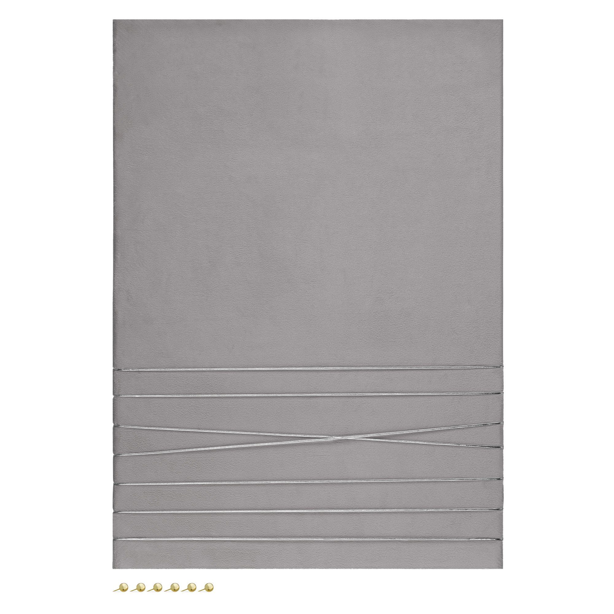 Navaris Memoboard Collage Fotowand aus Samt - 70x50cm - Bilderhalter - inkl. Stecknadeln, (1-tlg)