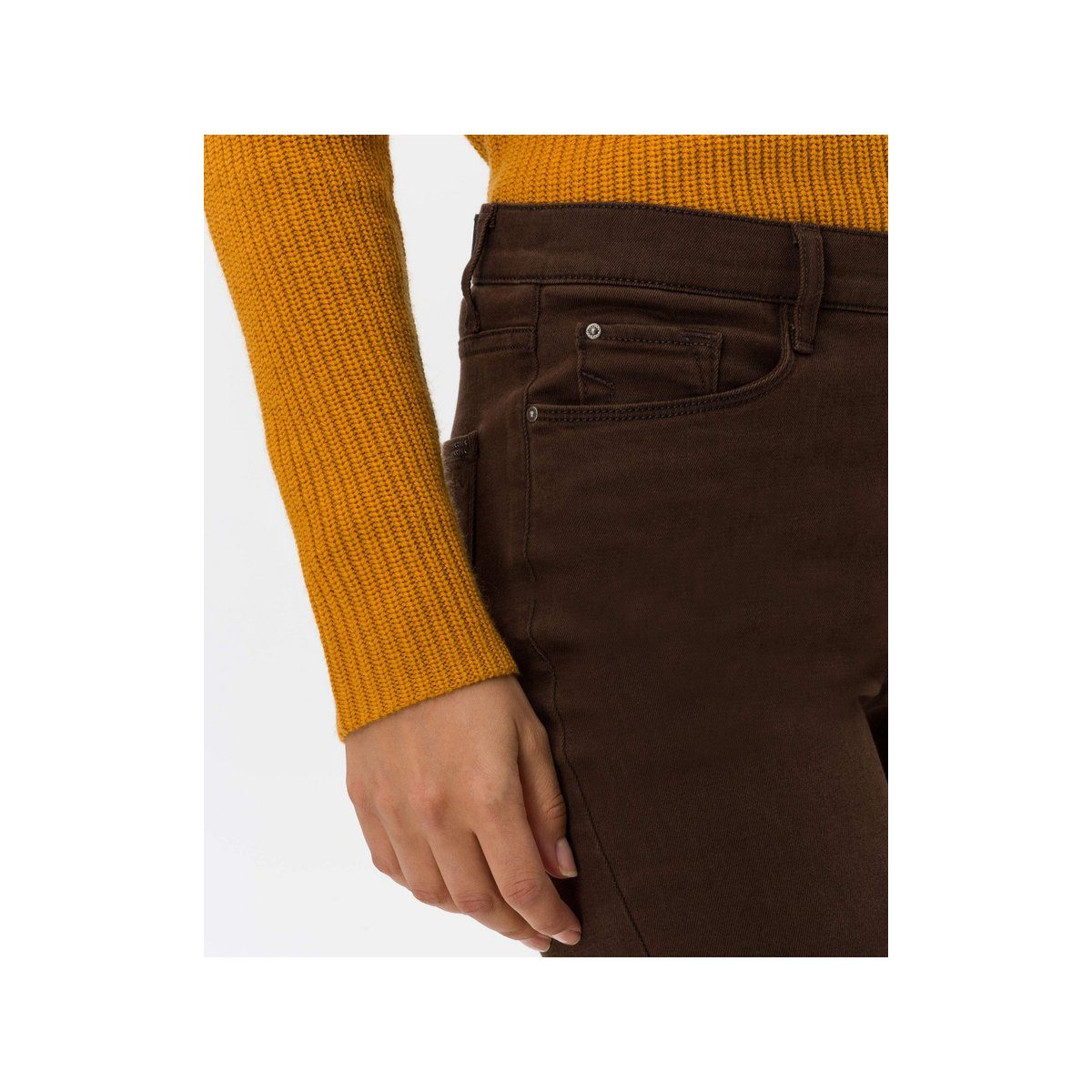 Brax (1-tlg) 5-Pocket-Jeans braun regular