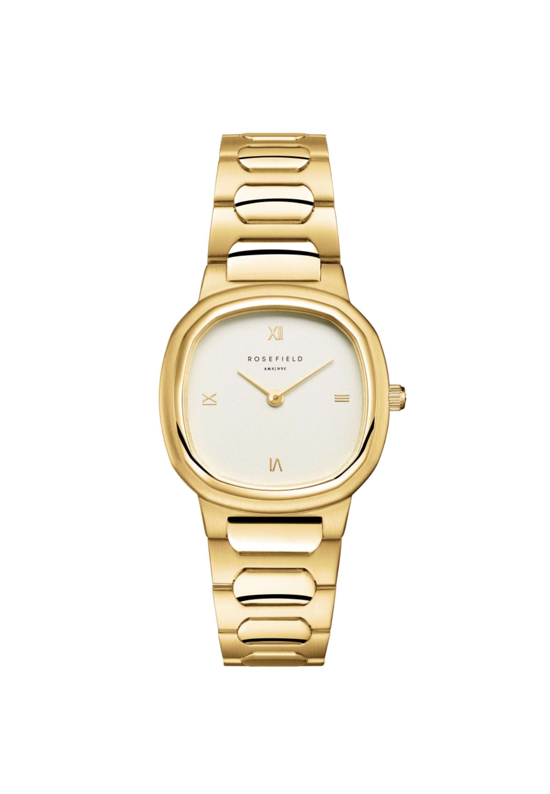 ROSEFIELD Quarzuhr ROSEFIELD Damenuhr Gaia 30mm Goldfarben
