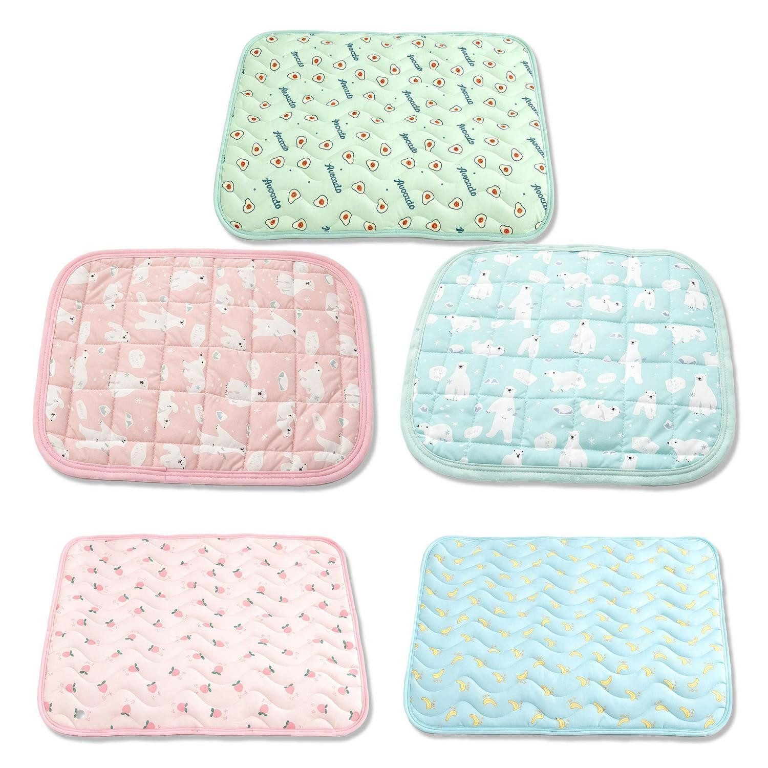 LuxusKollektion Tierbett 5x Kühlmatte Haustier Klein XXL Mehrfarbig