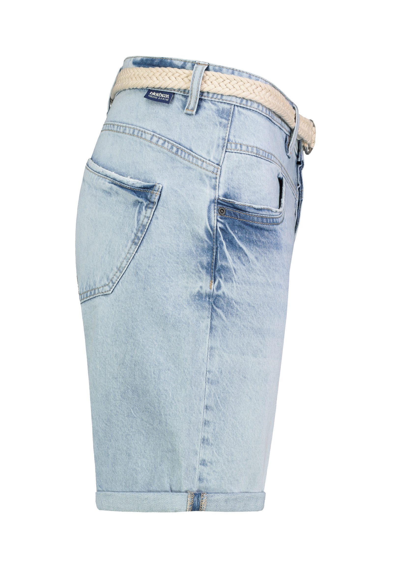 SUBLEVEL Bermudas Damen Jeans Shorts Bermuda Kurze Hose Short Denim 5- Pocket Sommer – Bild 5 von 5