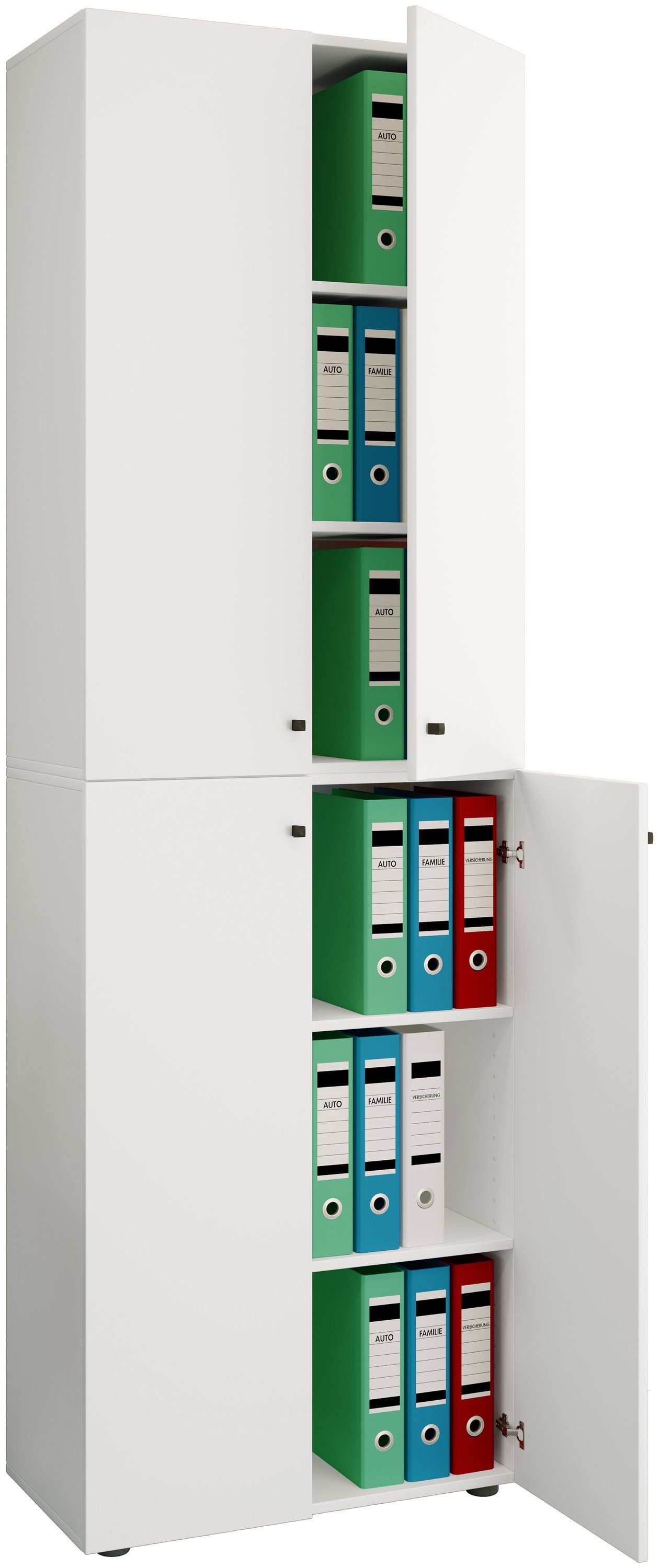 VCM Aktenschrank Lona 2XL DT 220x70x40cm (1-St) mit 6 Fächern, Büromöbel