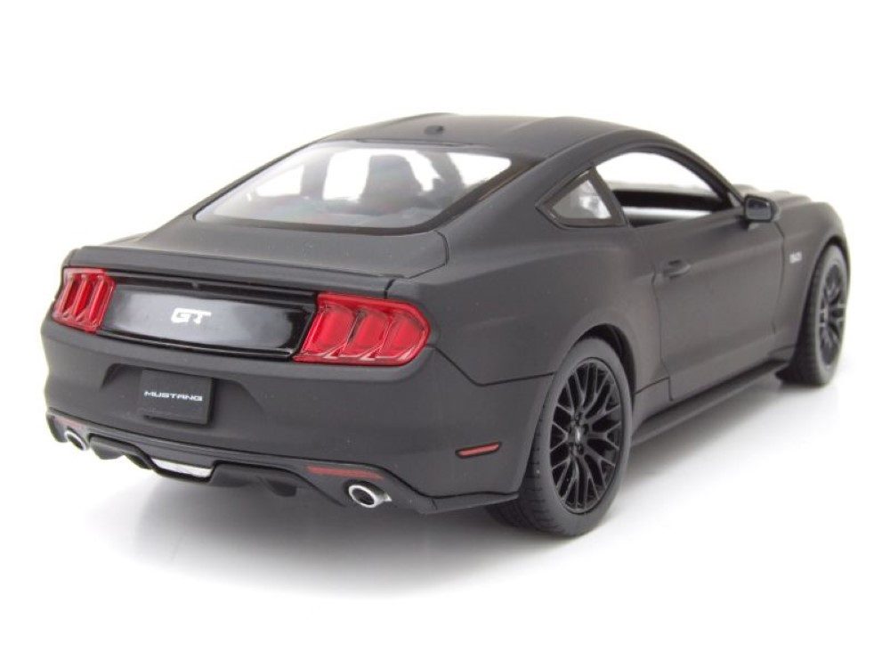 Welly Modellauto Ford Mustang GT 2015 matt schwarz, Maßstab 1:24