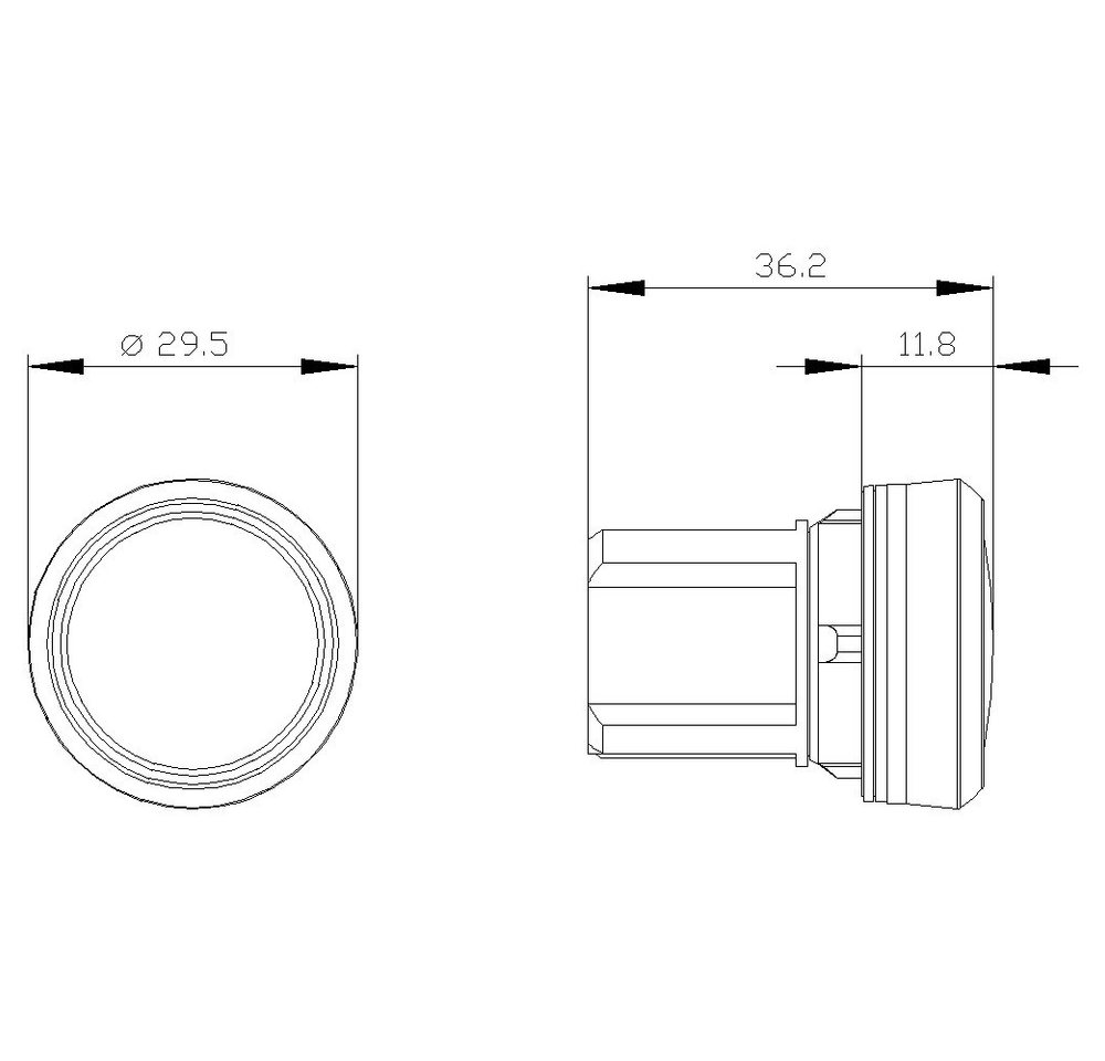 Thumbnail - SIEMENS Sensor Siemens 3SU1001-6AA30-0AA0 Leuchtmelder flach Gelb 1 St., (3SU1001-6AA30-0AA0)