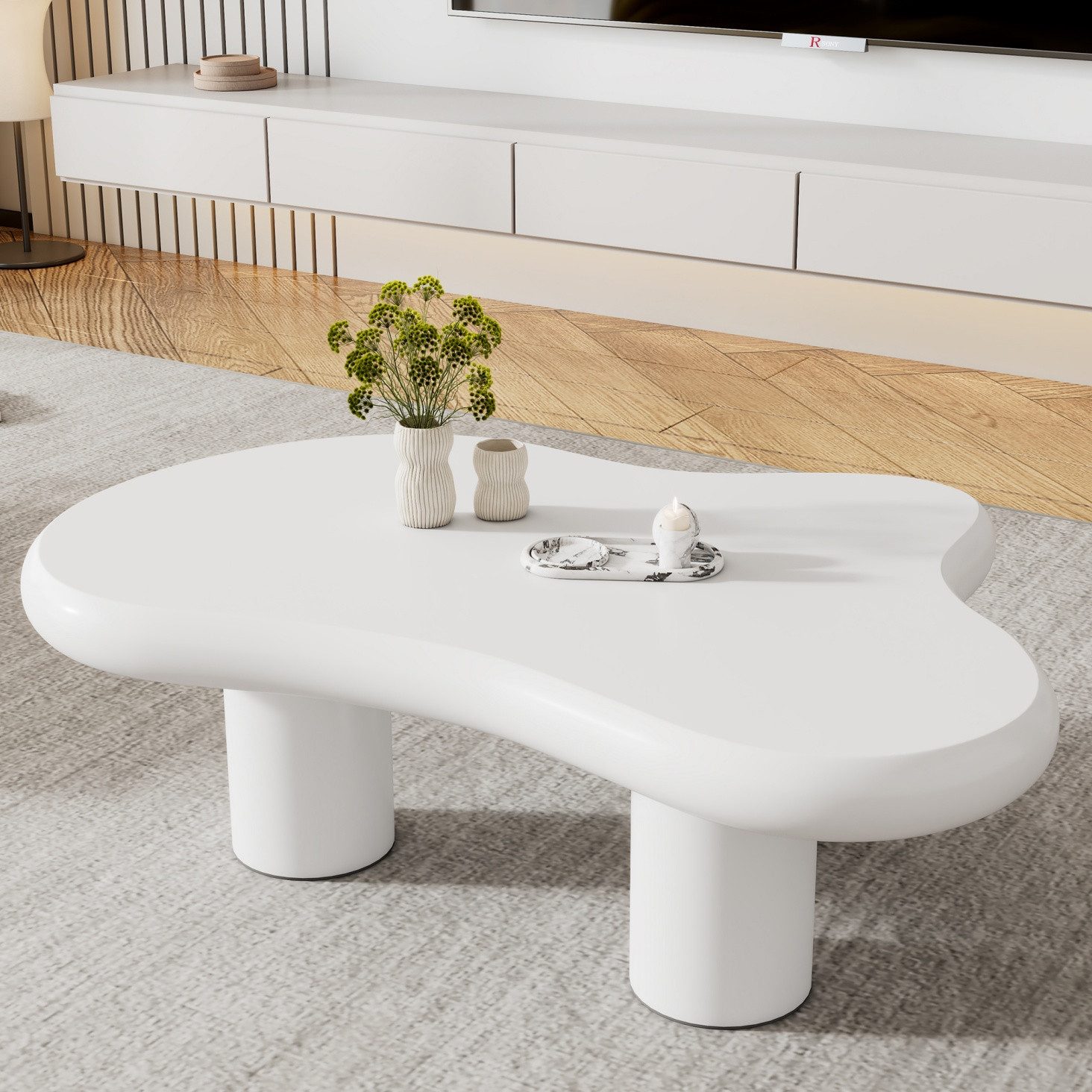 IDEASY Couchtisch Kreativer Couchtisch Wolkenform 97x67x32 günstig online kaufen