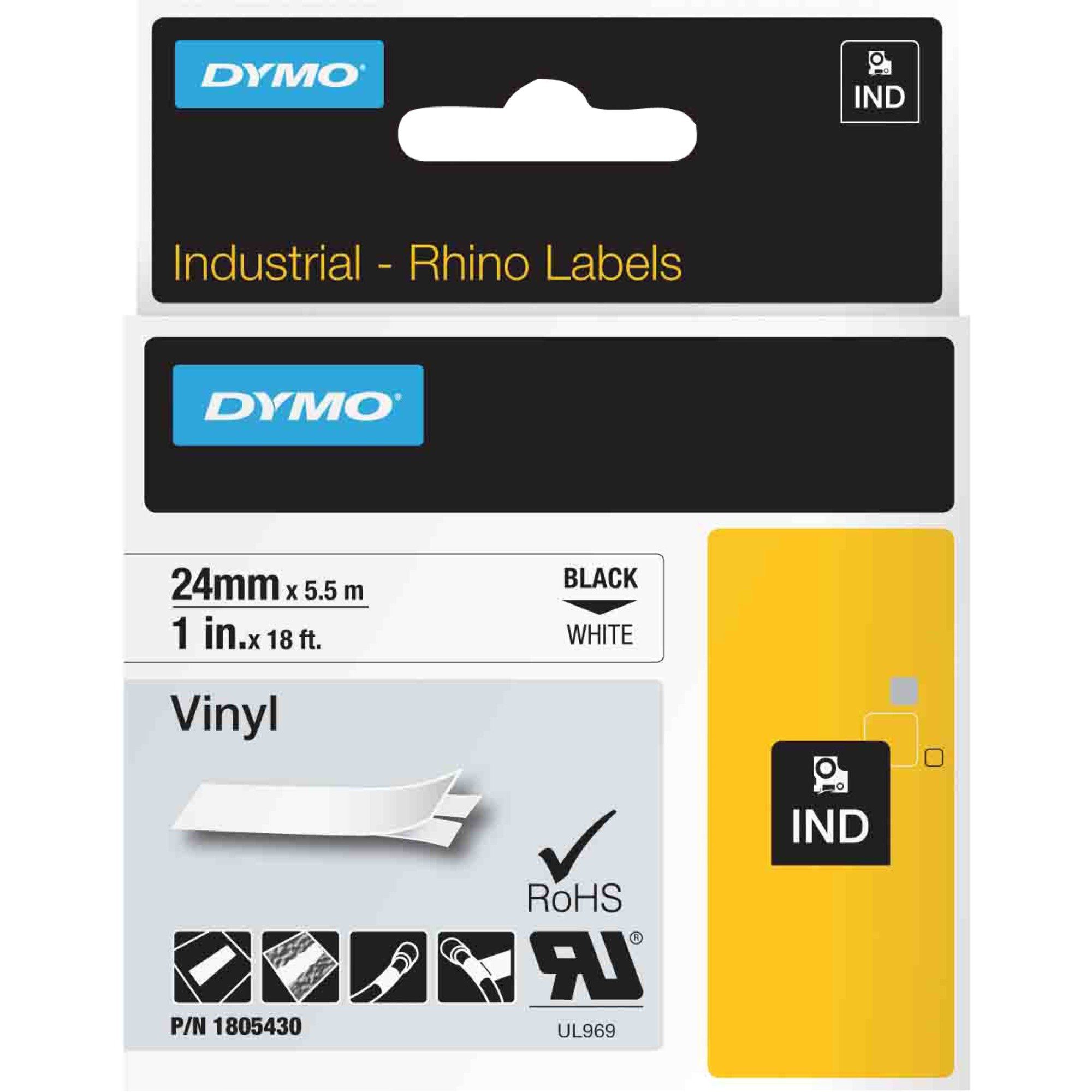 DYMO Etiketten Dymo Rhino IND ORIGINAL Schriftband Vinyl 24mm x