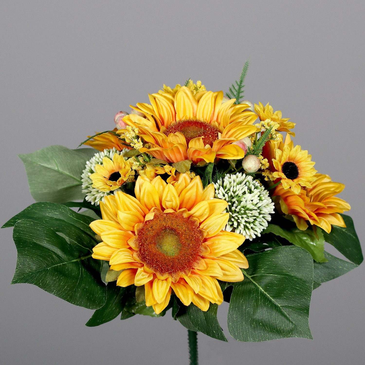 Kunstblume Gelb, Durchmesser 27 cm, DPI, Höhe 30 cm