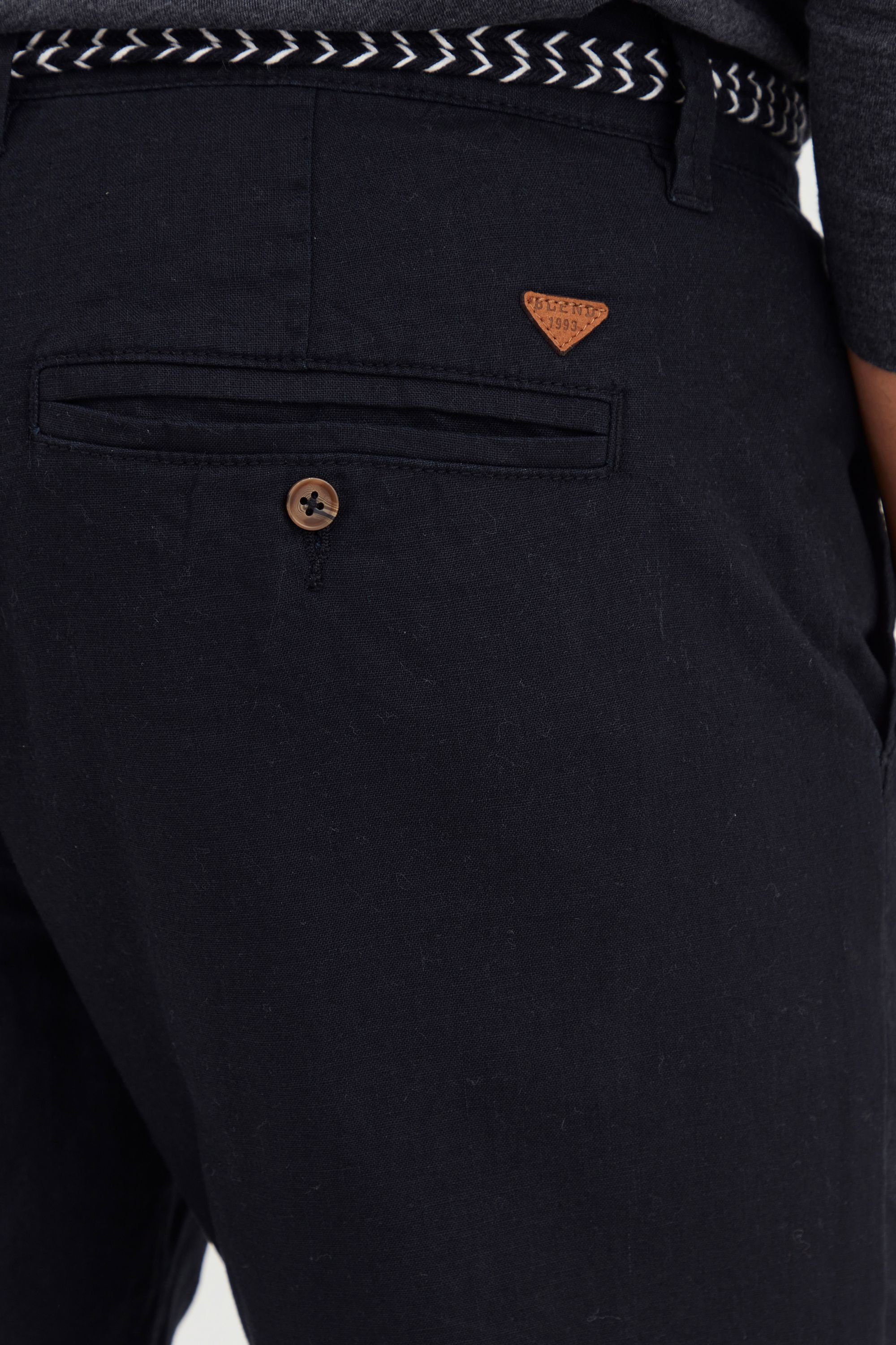 Blend Leinenhose BHMennok Leinenmix-Shorts mit Stoff Gürtel