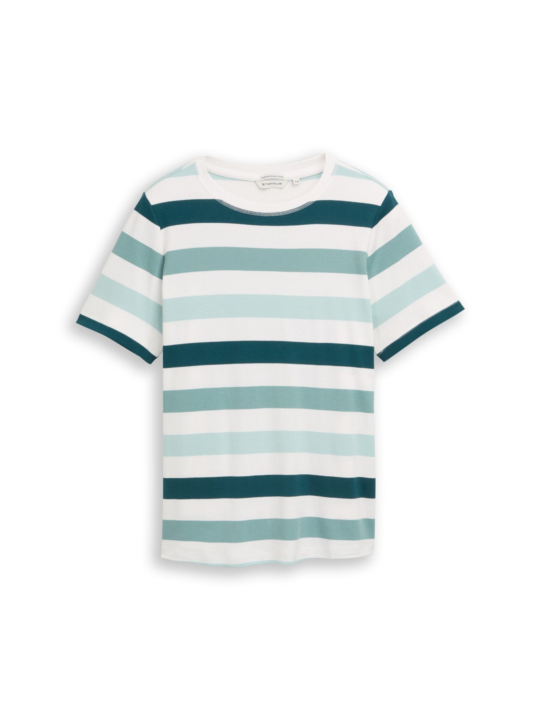 TOM TAILOR Denim T-Shirt T-shirt boxy crew neck with pr günstig online kaufen