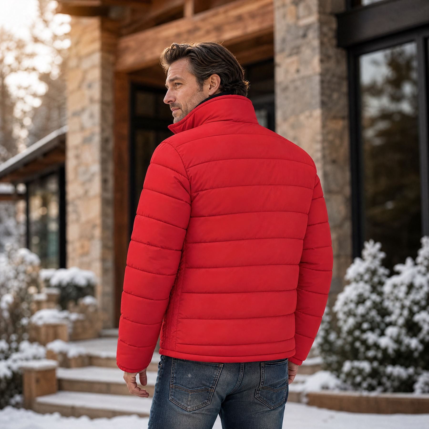 Nebulus Winterjacke TAMMES, P4811 - Herren, rot, S