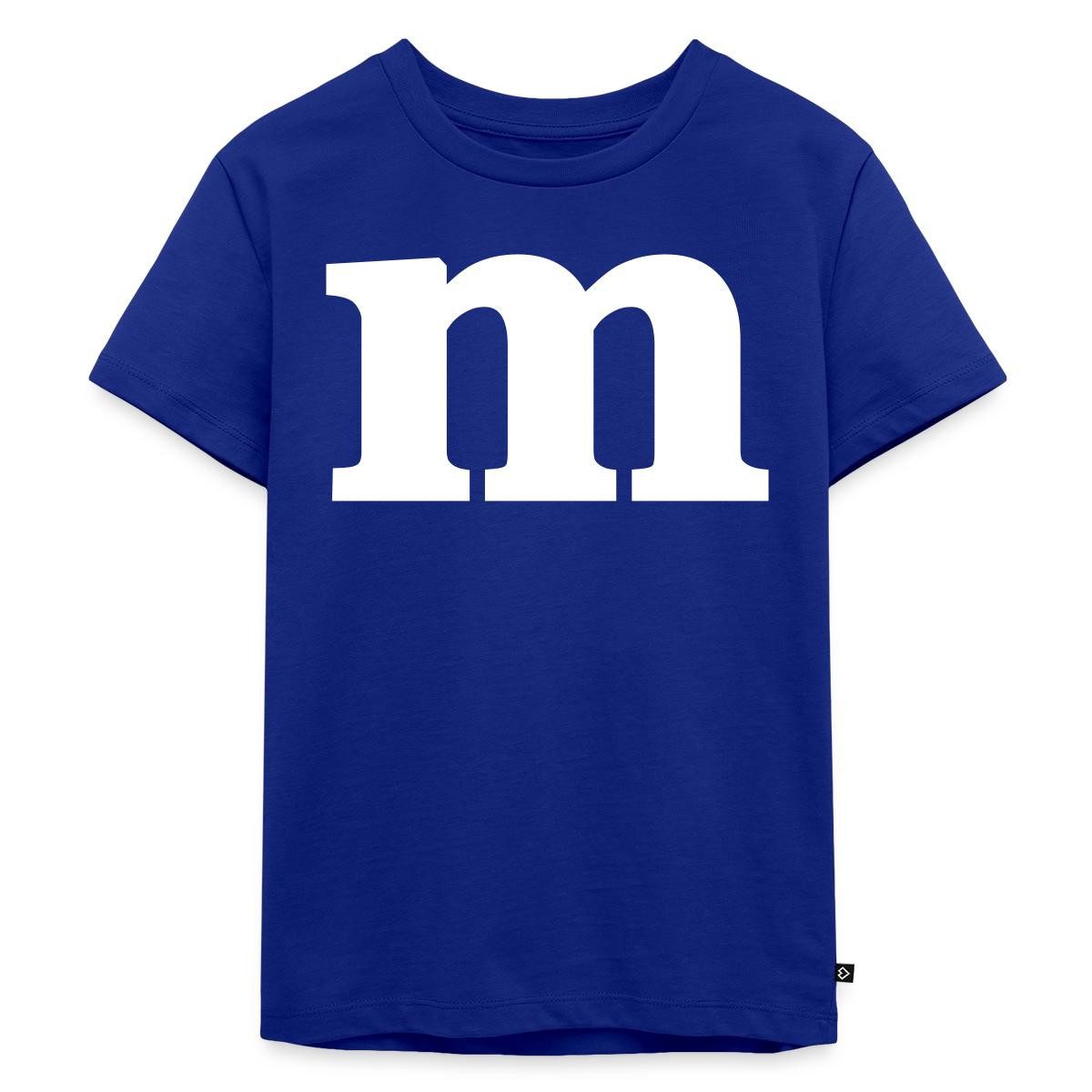 T-Shirt Buchstabe M Kostüm Karneval Fasching Gruppen Kinder Premium T-Shirt