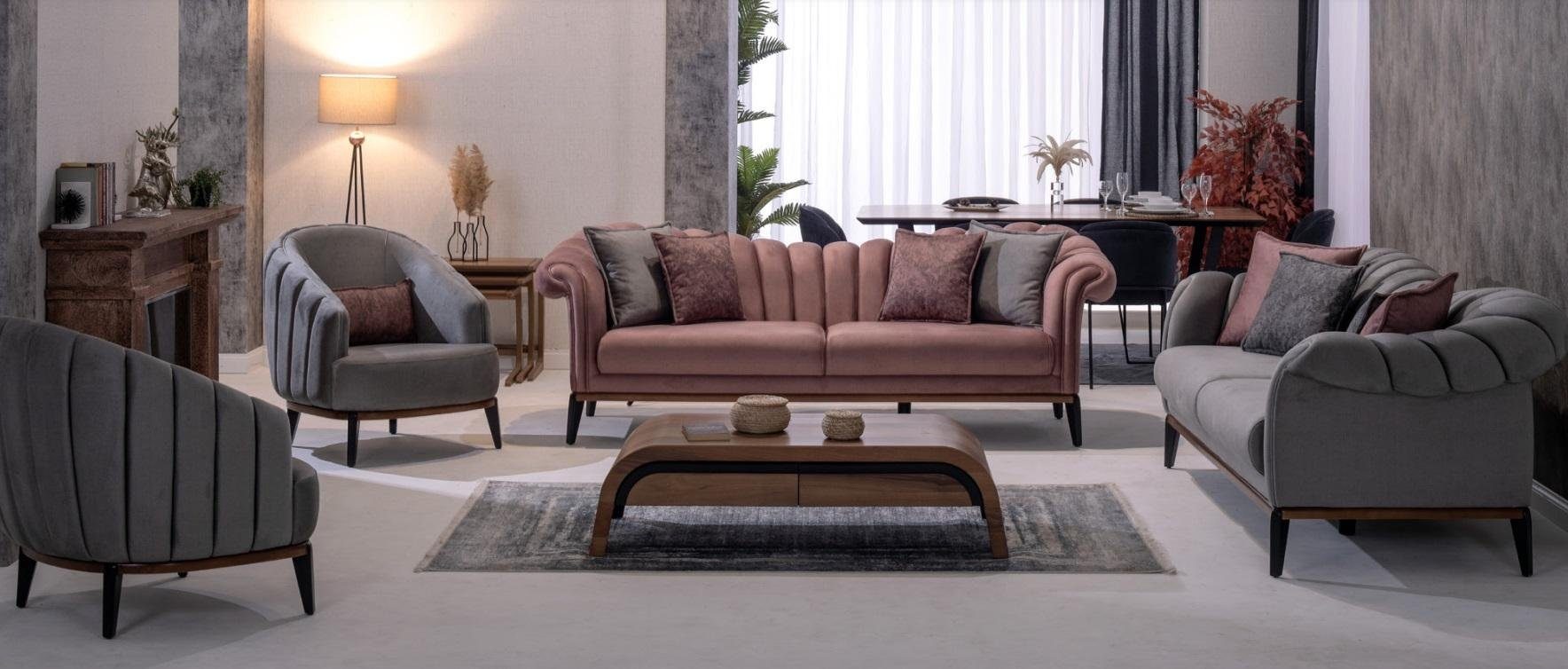 JVmoebel Sofa, Sofagarnitur Couch Polster 3311 Sitzer Set Design Sofas Polster