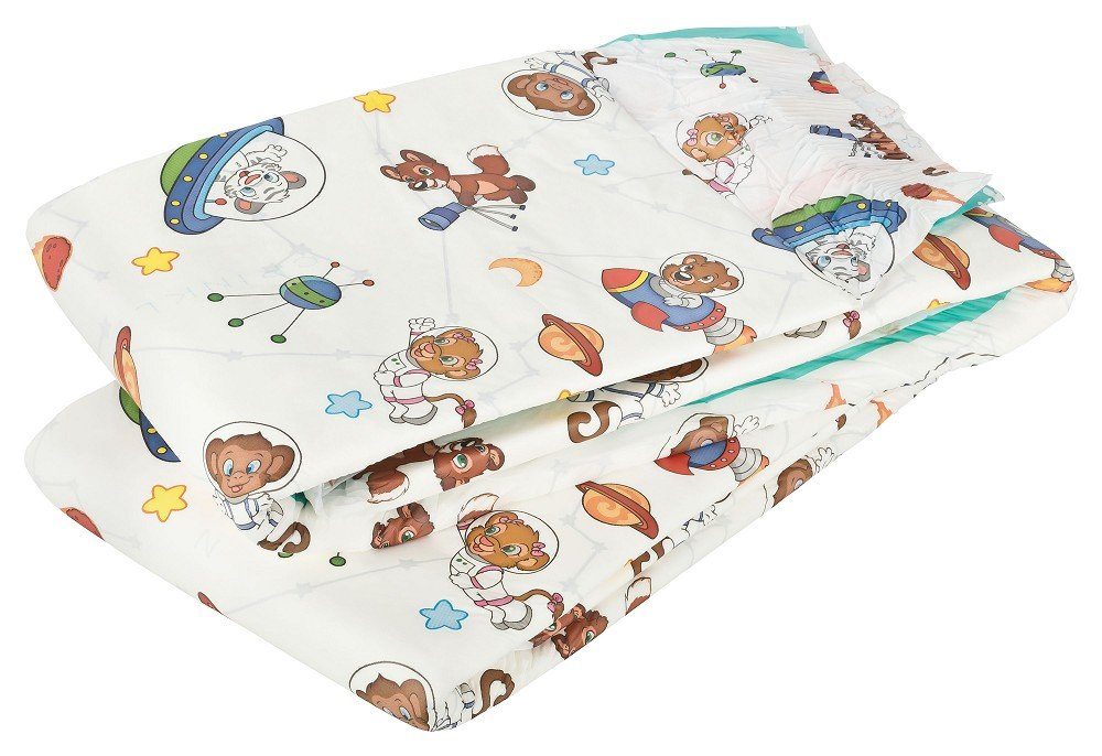 Crinklz Windeln Crinklz Astronaut - L (110-150 cm) (15-St., Windeln mit Folie und Astronauten Motiven)