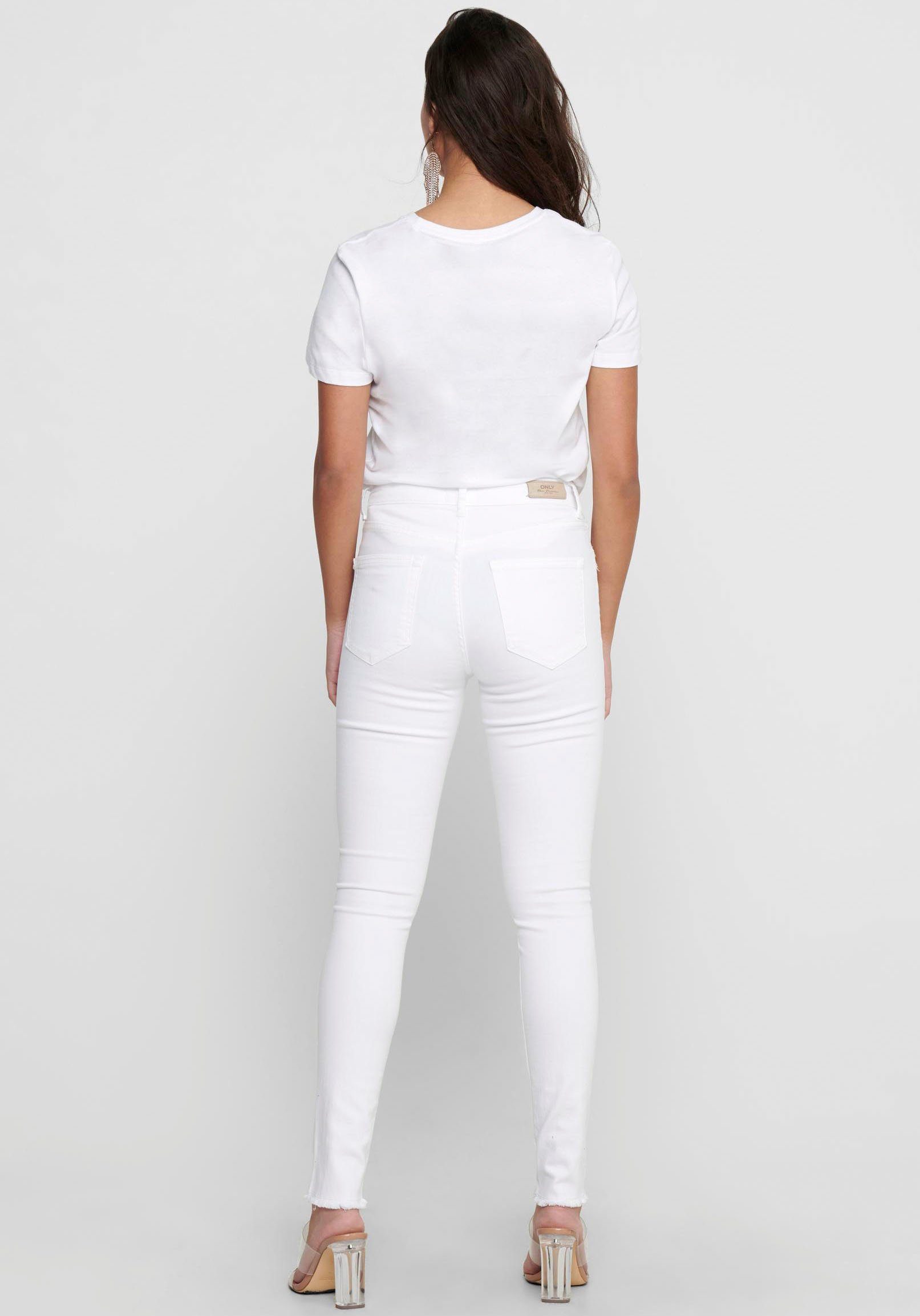 ONLY Ankle-Jeans "ONLBLUSH – Ausgefranster Saum für lässigen Jeans-Look", s günstig online kaufen