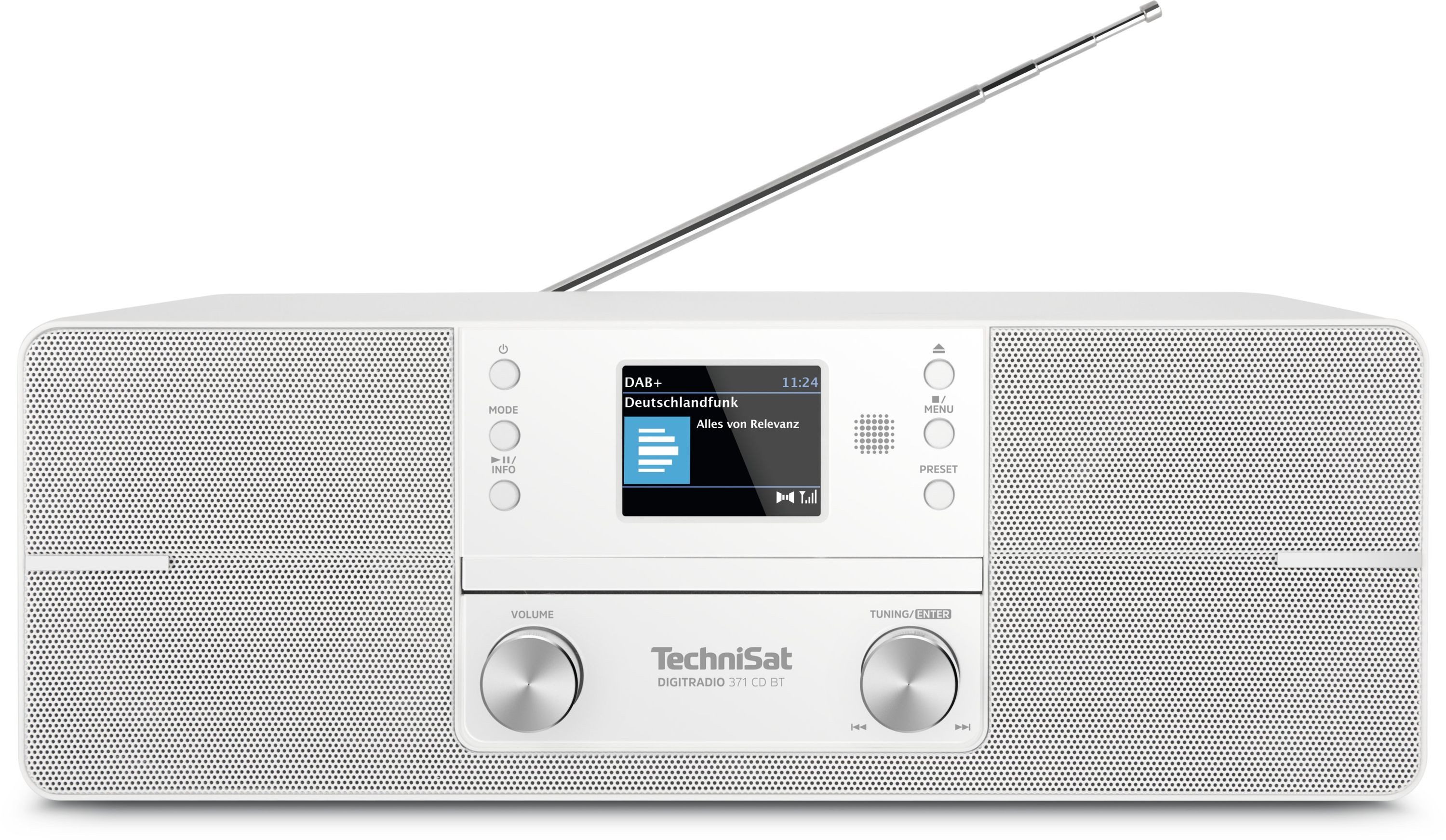 TechniSat DIGITRADIO 371 CD BT Digitalradio (DAB) (Digitalradio (DAB), FM-Tuner mit RDS, 10 W, CD-Player, Bluetooth)