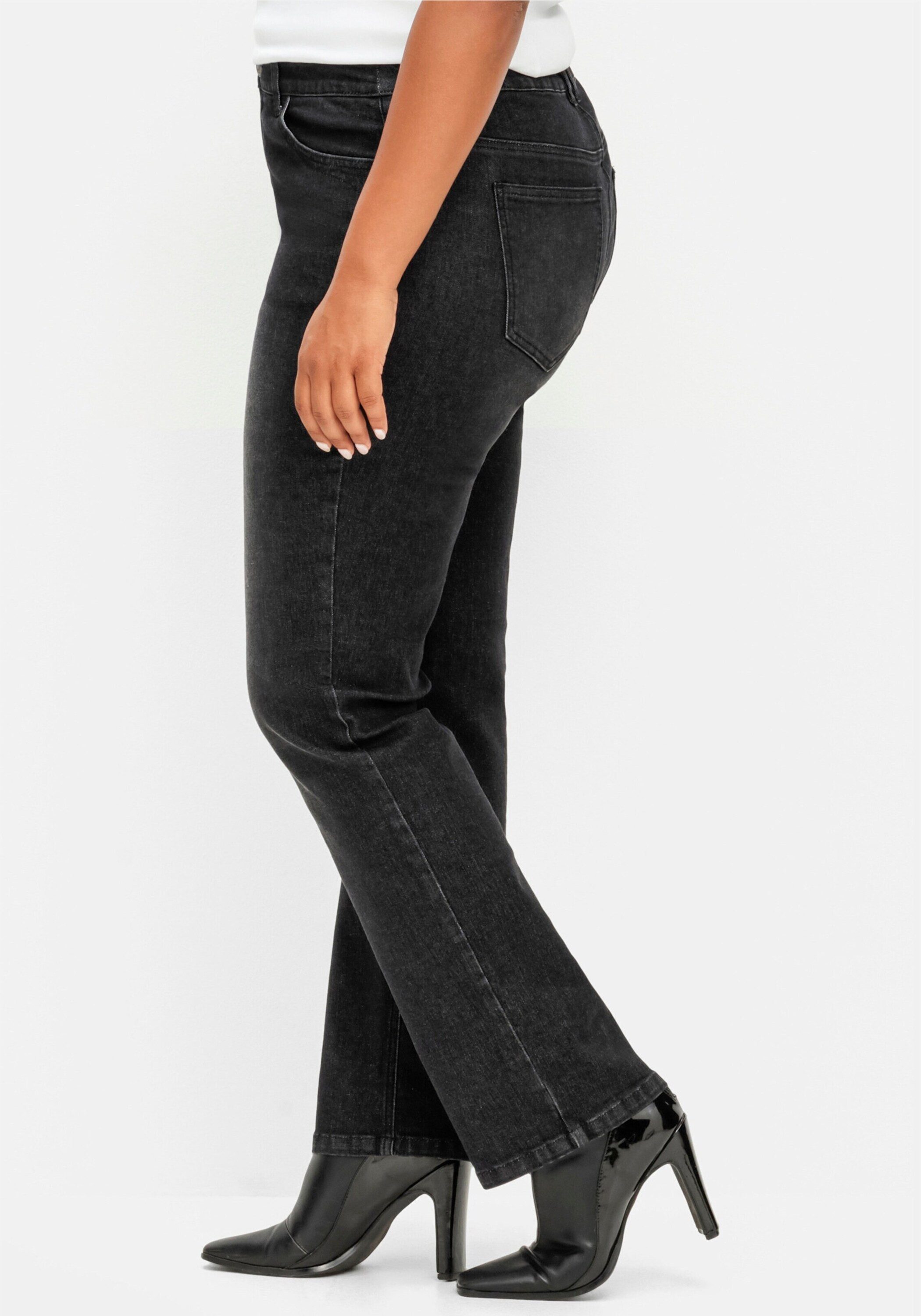Sheego Bequeme Jeans Stretch-Jeans normal mit funktionellen TruTemp365® Fasern – Bild 3 von 5