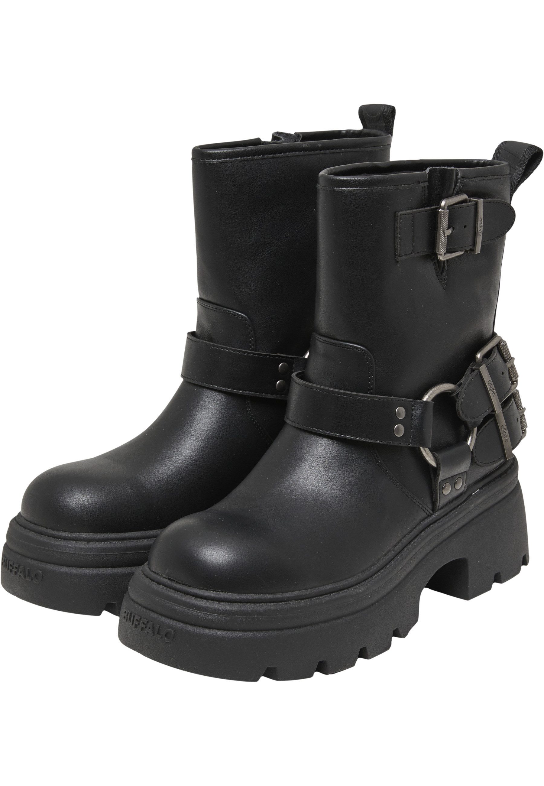 Buffalo Buffalo ZAVEN BOOTIE BIKER - VEGAN NAPPA Stiefel