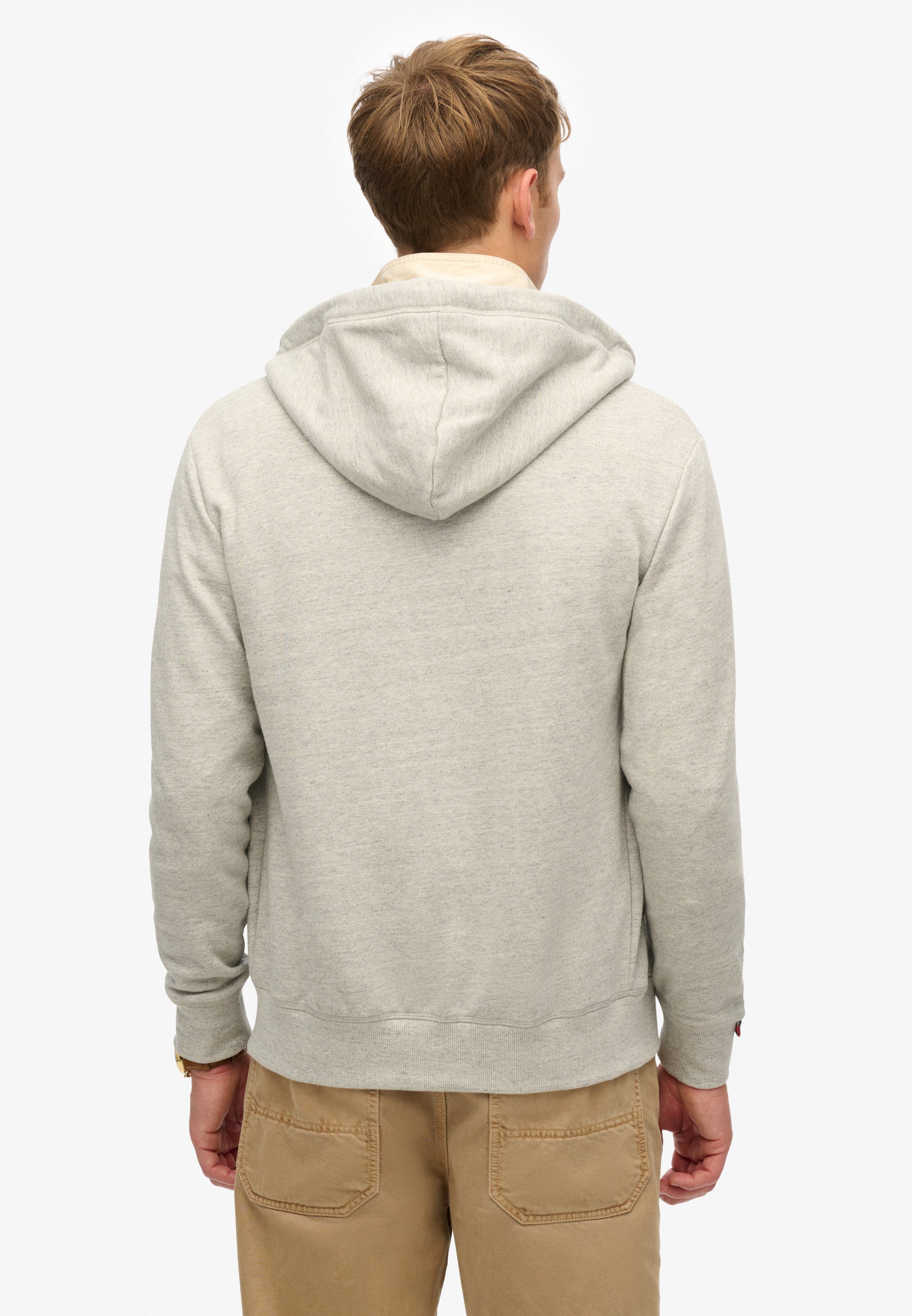 Superdry Kapuzensweatjacke ESSENTIAL LOGO ZIP HOODIE HB Baumwollmischung, s günstig online kaufen