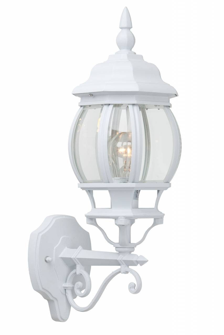 Lampe weiß stehend Außen-Wandleuchte geeigne Istria, 1x Außenwandleuchte E27, 60W, Istria A60, LED Brilliant