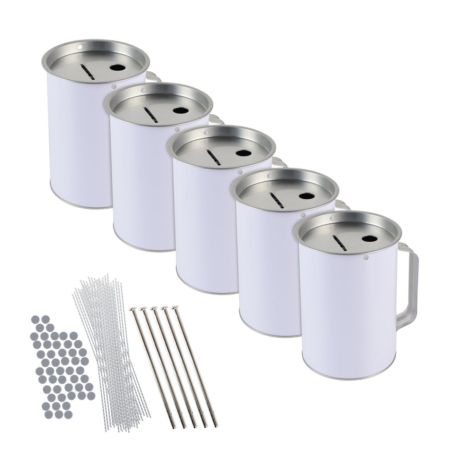 HMF Spardose Spendendose 10,0 cm Ø, 14,5 cm, (5-tlg), mit Griff, inkl. Zube günstig online kaufen