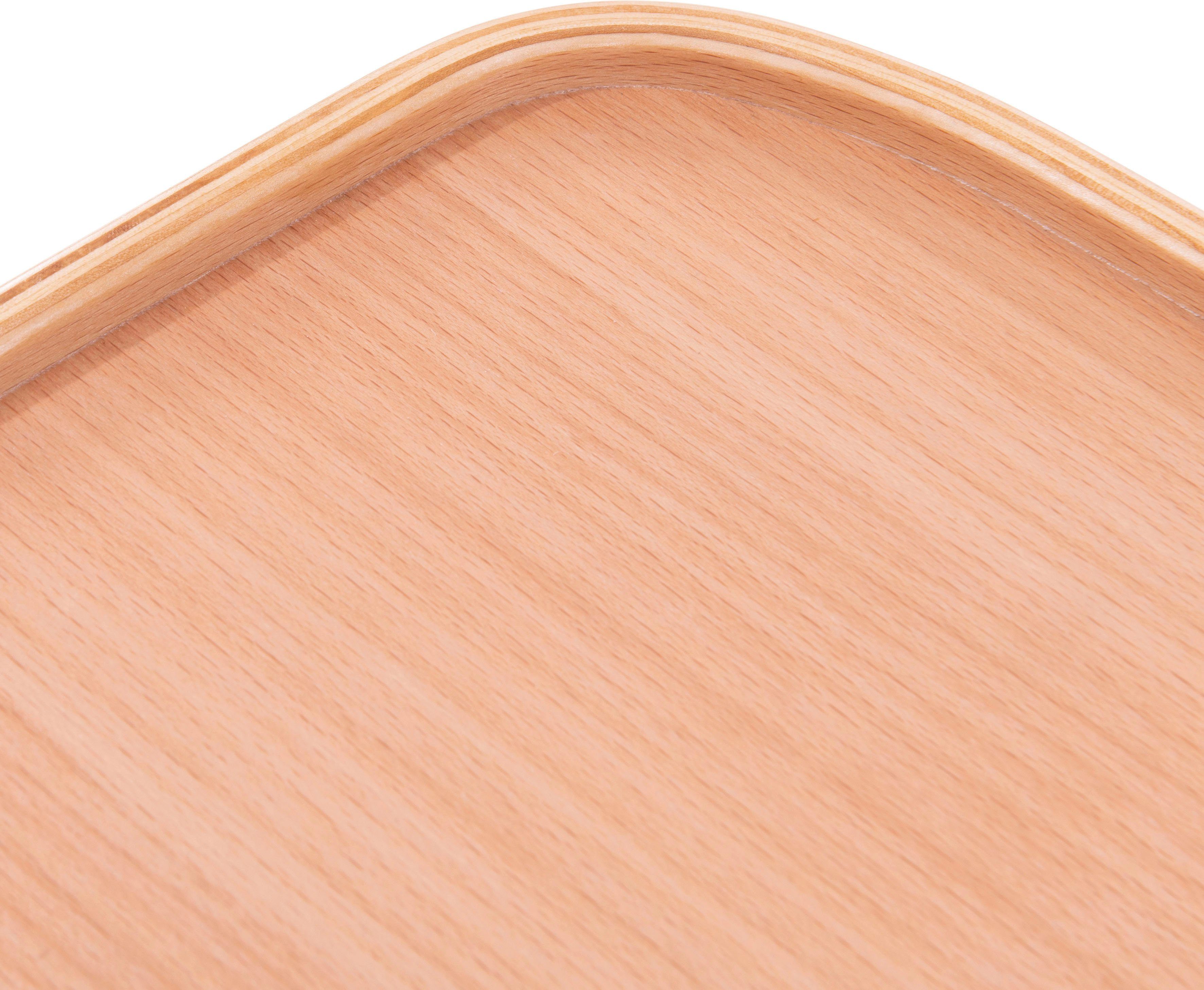 Hauck Hochstuhltablett Alpha Wooden Tray Essbrett, natur, Buchenholz, für Hochstühle Alpha+ und Alpha+ Select