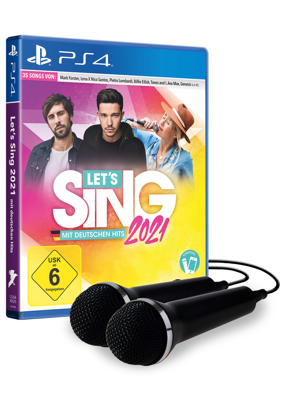 Pack Let's Sing 2021 + 2 Micros Pour PS4 - Jeu Karaoké Playstation 4 Neuf Sous Blister