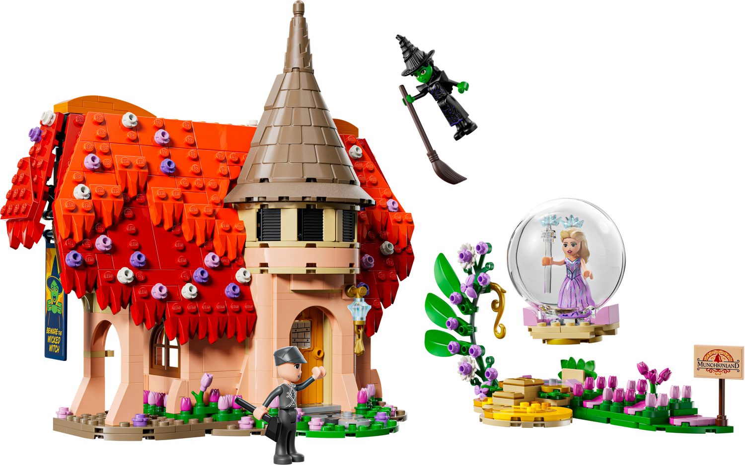 LEGO® Wicked 75690 Glinda und Elphaba im Munchkinland Spielbausteine, (Set, 744 St., Set)