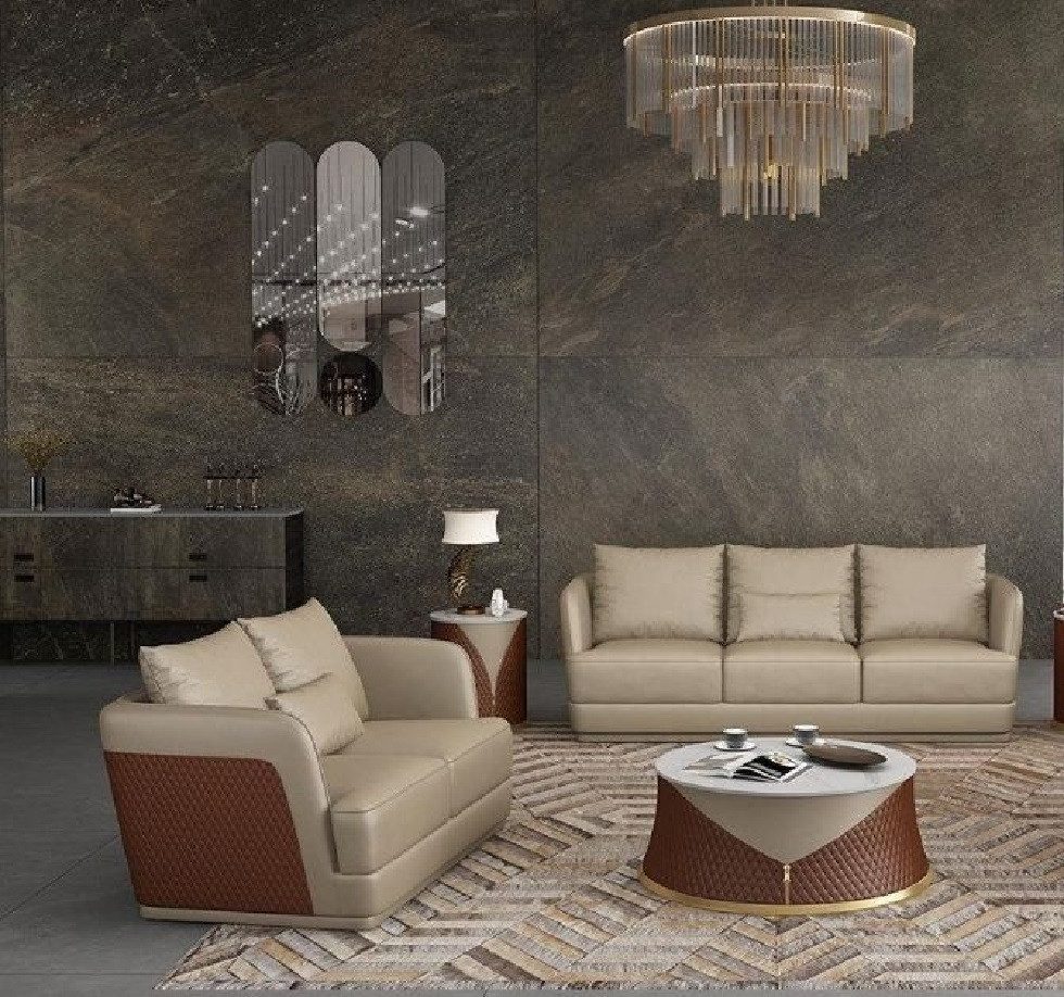 Xlmoebel Polstergarnitur 3-Sitzer Sofa-Set mit Design, Polsterung und modernem Stil, (Sofagarnitur 3+1 Sitzer), Hergestellt in Europa