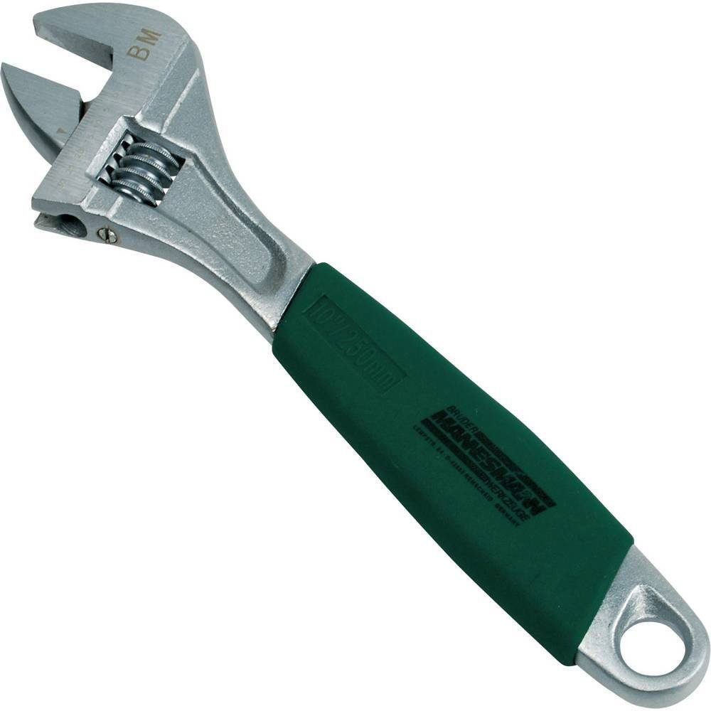 Brüder Mannesmann Werkzeuge Gabelschlüssel Rollgabelschlüssel, 10″ Zoll, mit PVC-Griff M19872