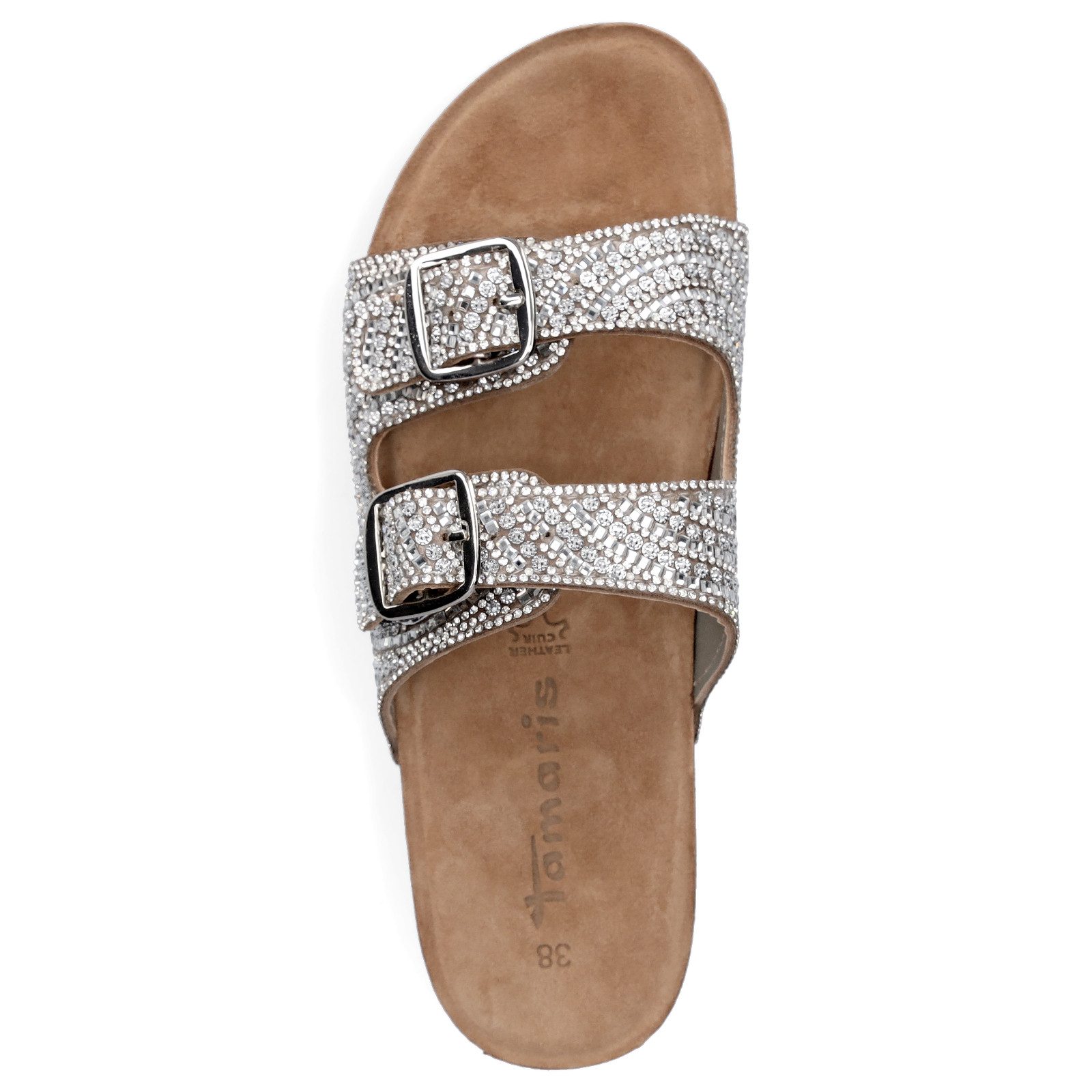 Tamaris Tamaris Damen Pantolette silber Pantolette
