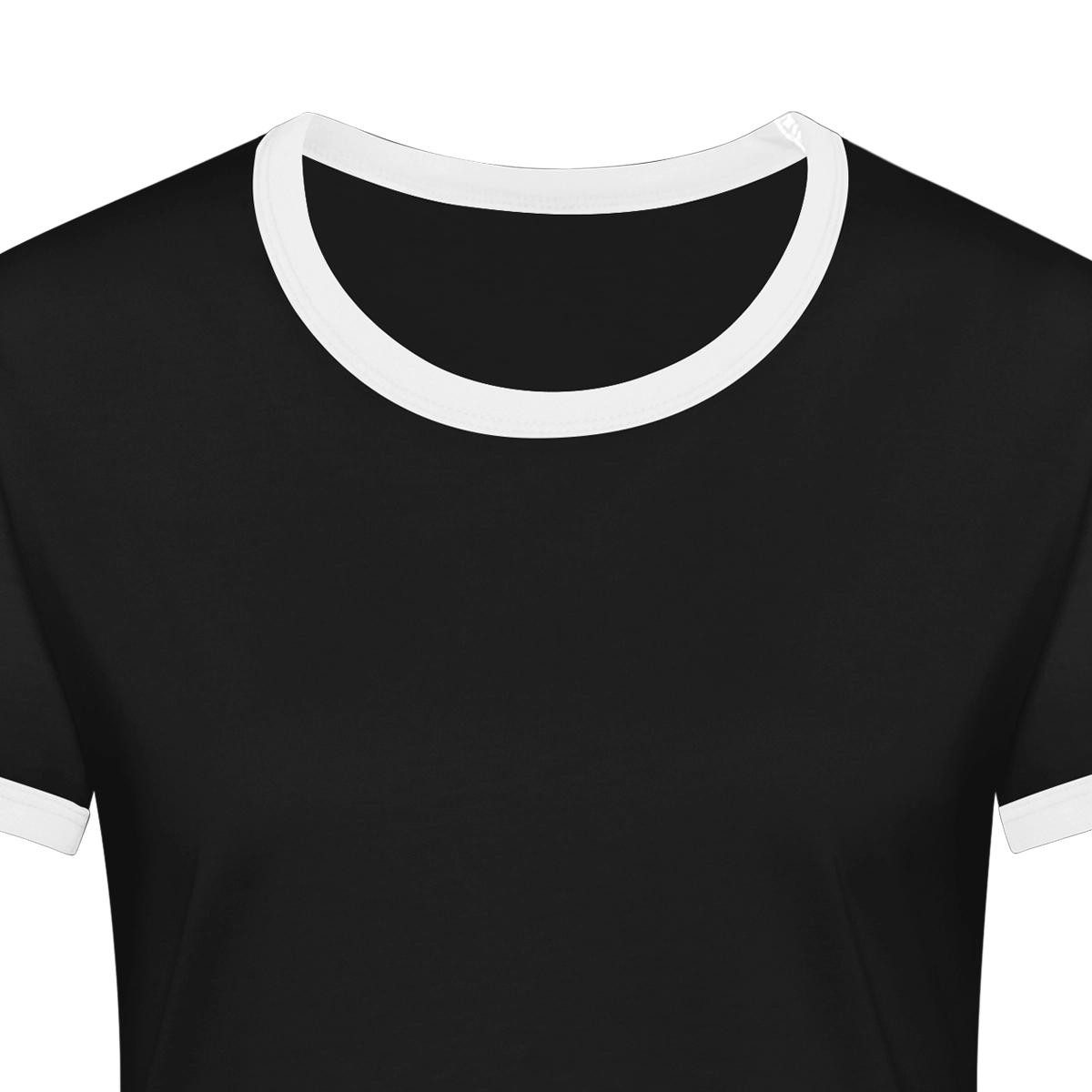 T-Shirt Hello Kitty Mit Lollipop Frauen Kontrast T-Shirt