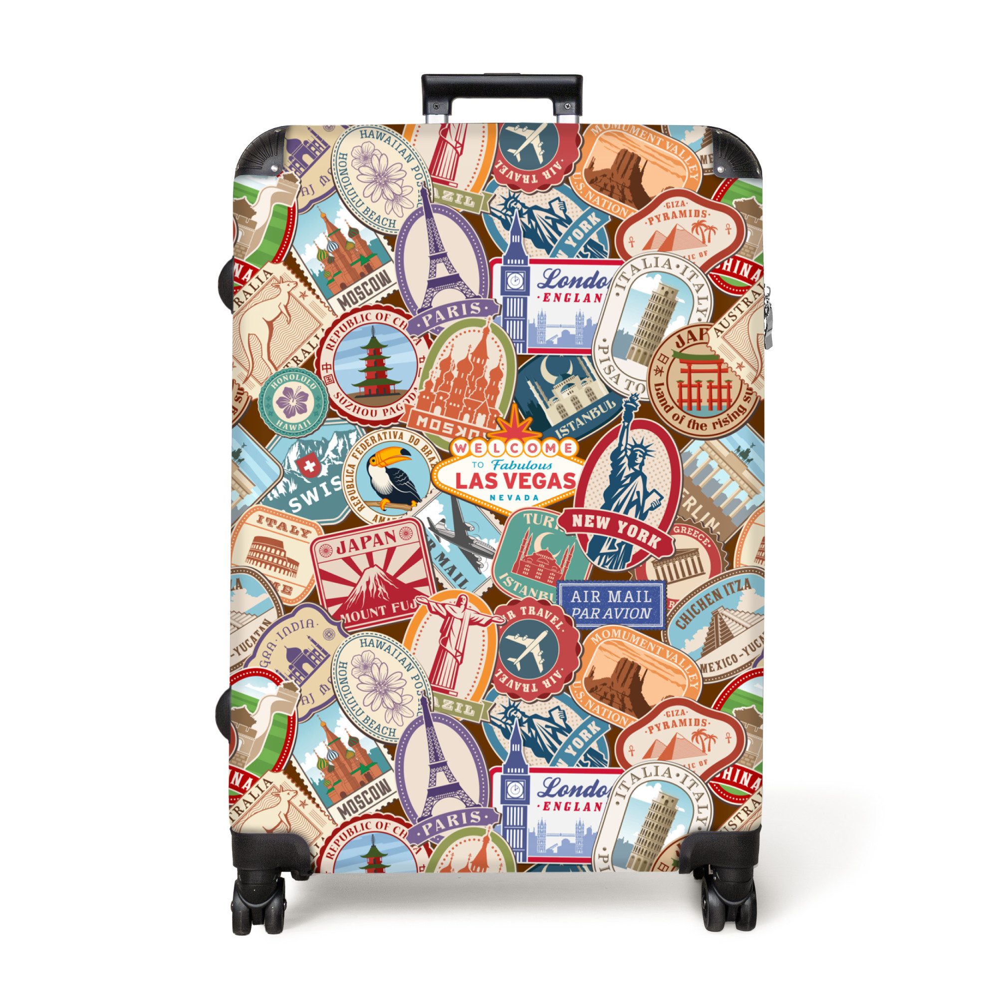 NoBoringSuitcases.com© Hartschalen-Trolley Reisen - Muster - günstig online kaufen