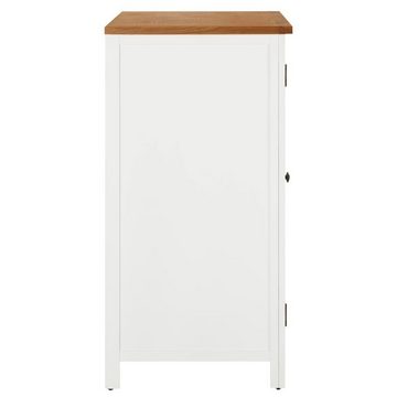 furnicato Kleiderschrank 76x52x105 cm Eiche Massivholz