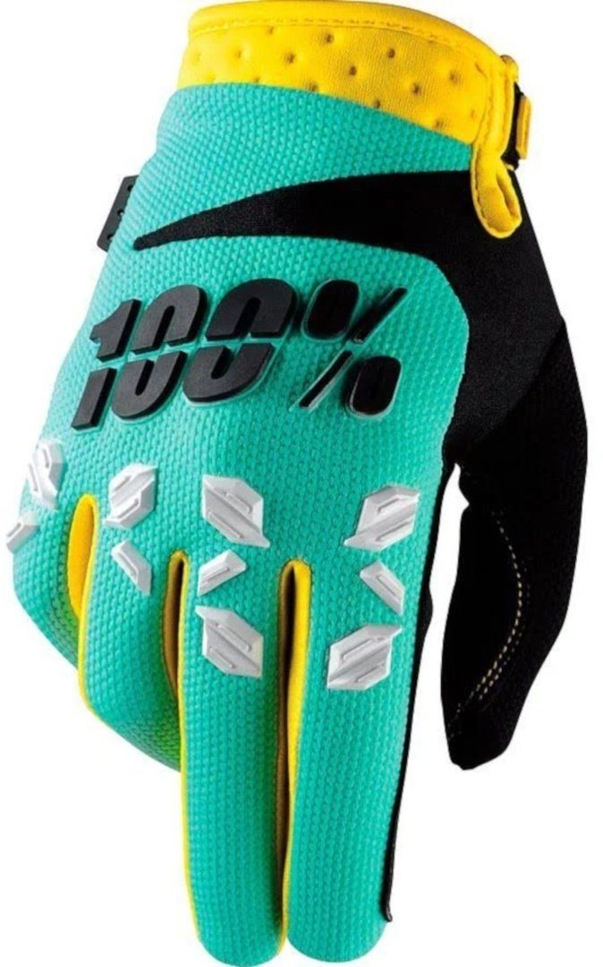 100% Motorradhandschuhe Airmatic Motocross Handschuhe Green/Turquoise